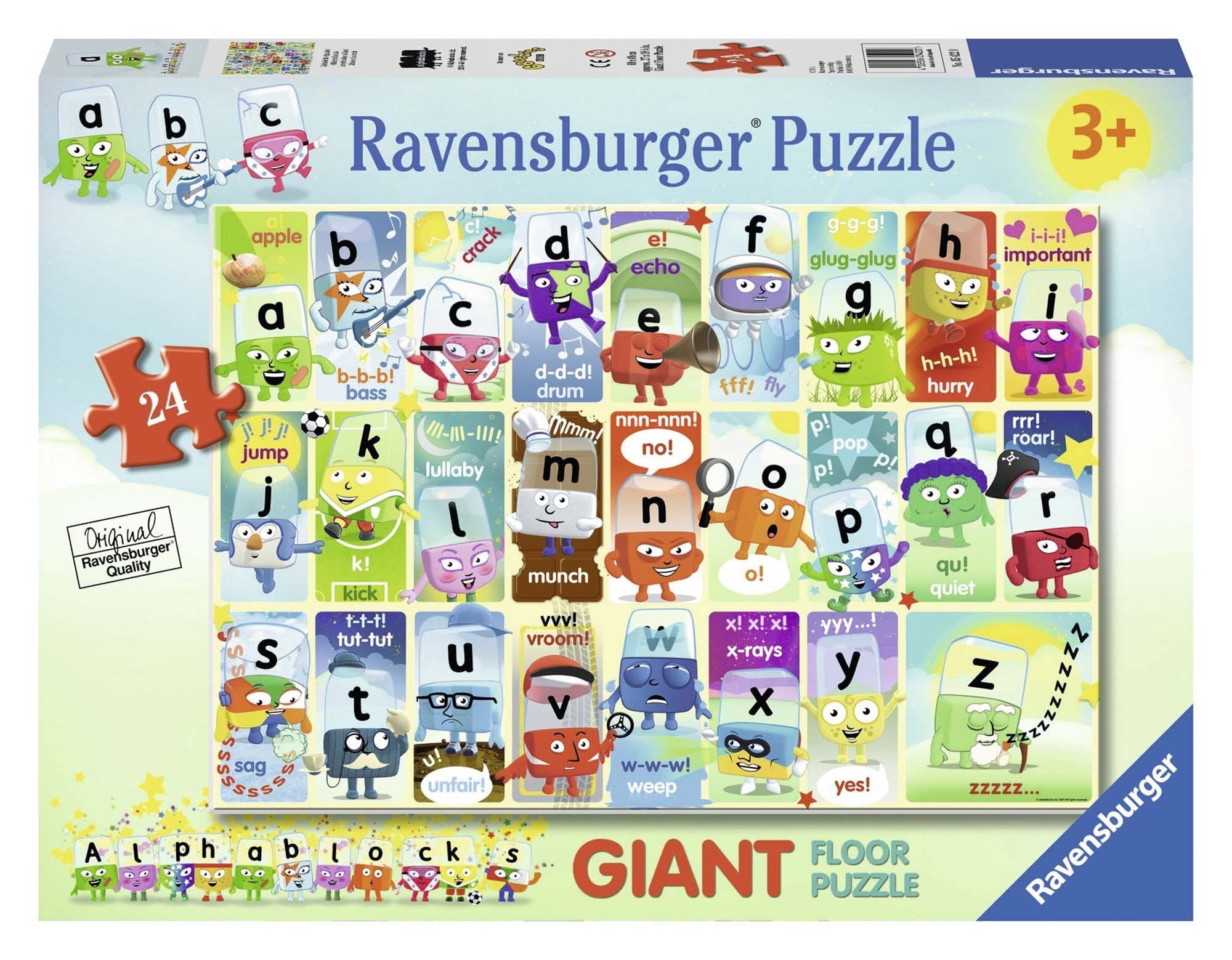 Ravensburger Alphablocks, 24pc Giant Floor Jigsaw Puzzle