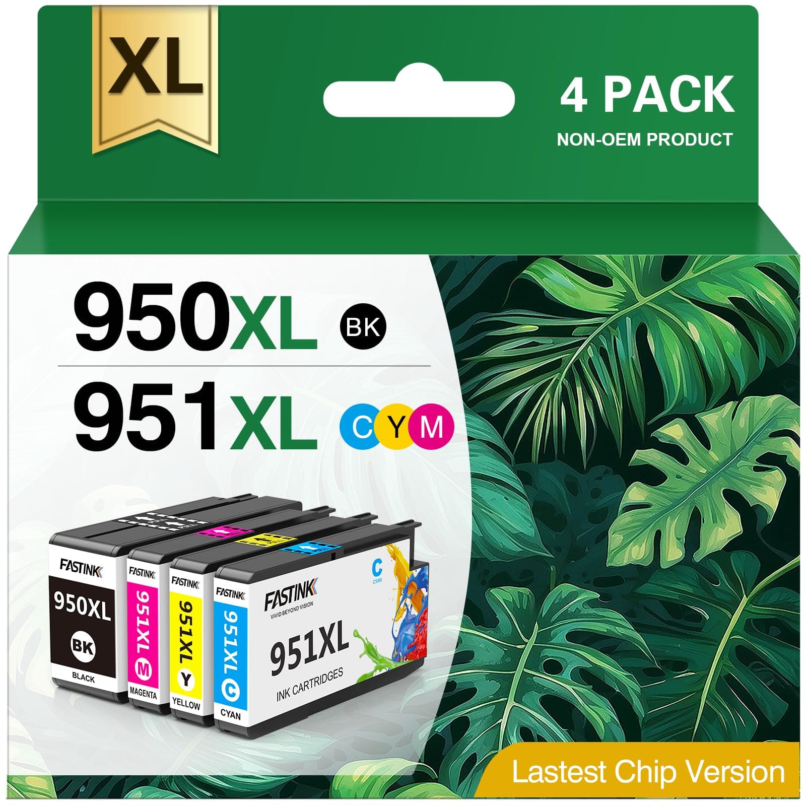 FASTINK Compatible cartridge Replace for HP 950XL(4 Pack)