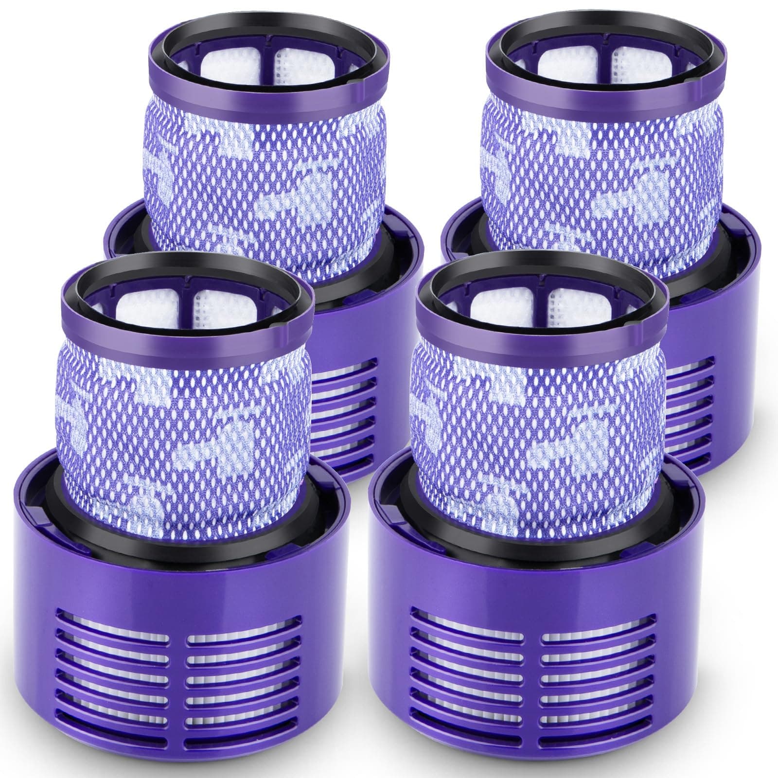 – MXZONE V10 Filters - 4 Pack Replacement for Dyson V10 Cyclone Series, Absolute, Animal, Total Clean, SV12