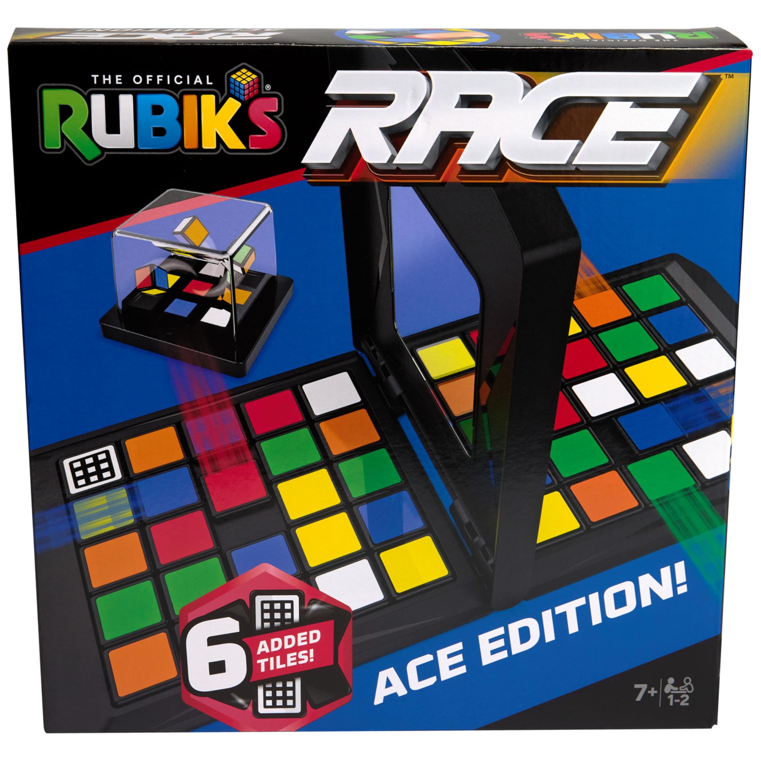 Rubik's Race, Ace Edition Classic Fast-Paced Puzzle Strategy Sequence Two Player Board Game, for Kids & Adults Ages 8 and up Amazon Exclusive