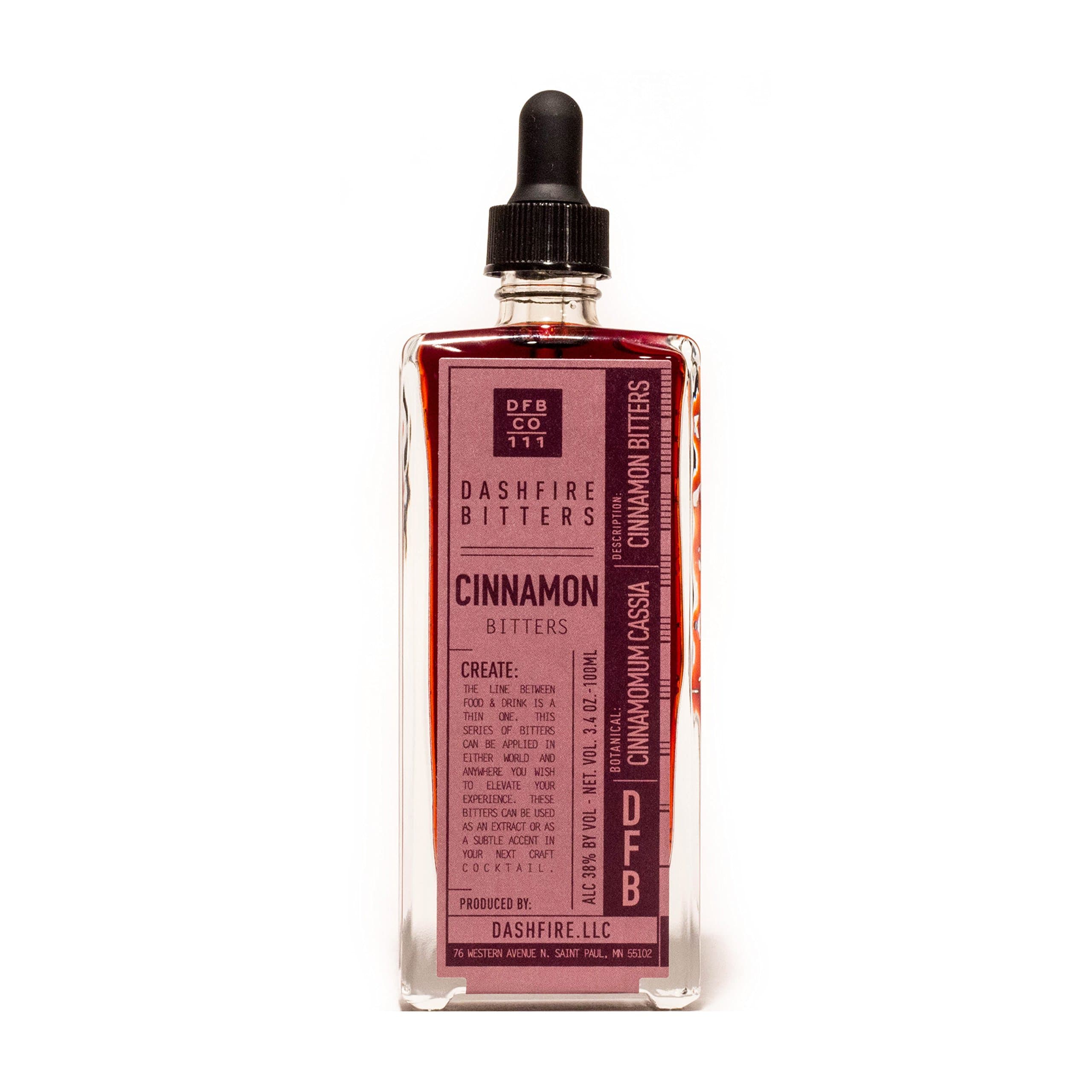 Dashfire Cinnamon Cocktail Bitters 100ml Bottle