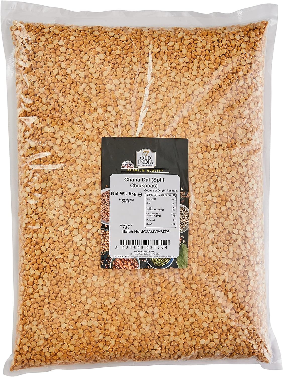 Old India Chana Dal (Split Chickpeas), 5 kg