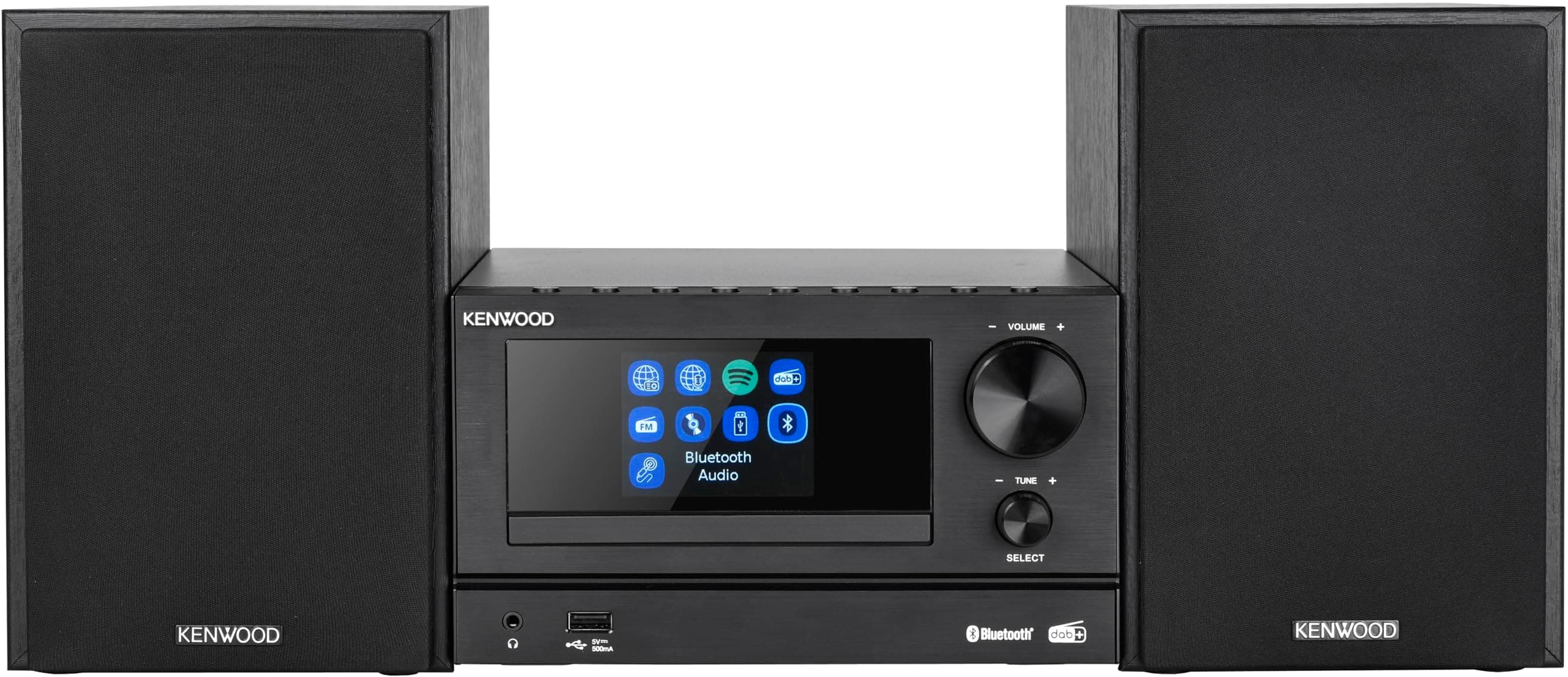 M-7000S-B Mini System, with Bluetooth, USB, CD and Radio Dab + or FM, Black