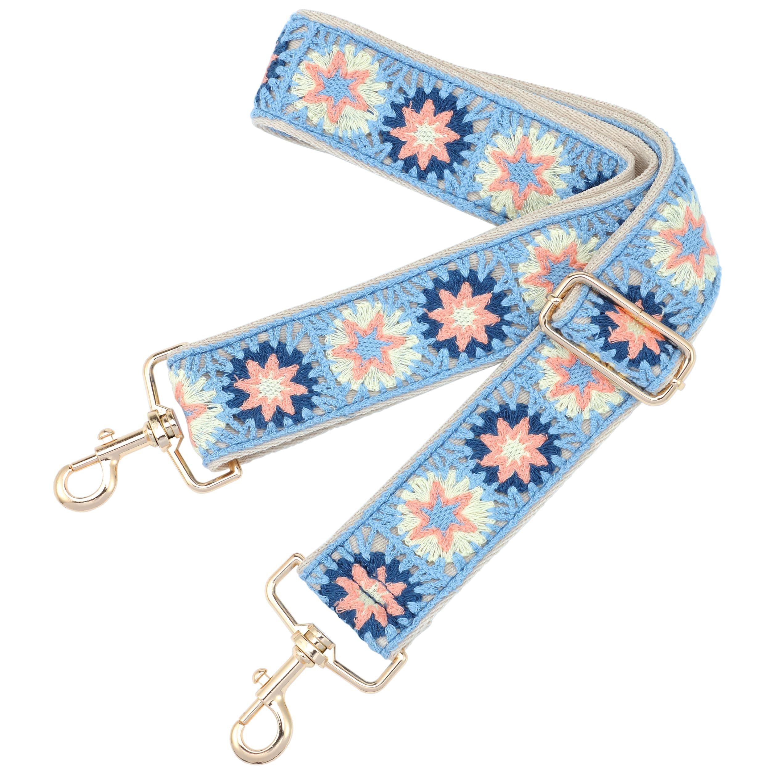 Nefelibata Purse Strap,2" Wide Purse Strap Adjustable Replacement,Multi-pattern Crossbody Handbag Strap