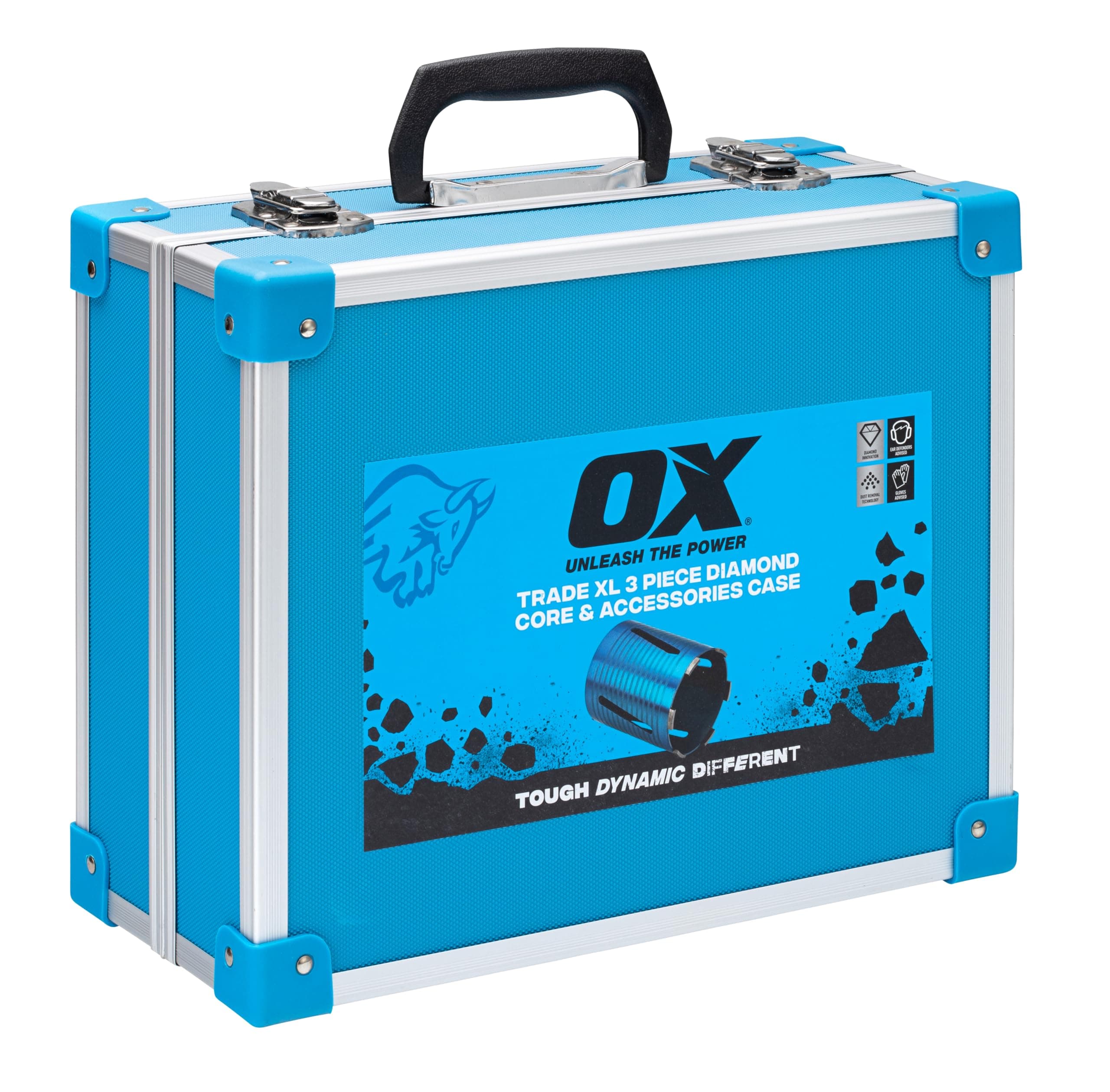 OX Tools Spectrum Trade XL 3 Piece Diamond Core Drill & Accessories Case