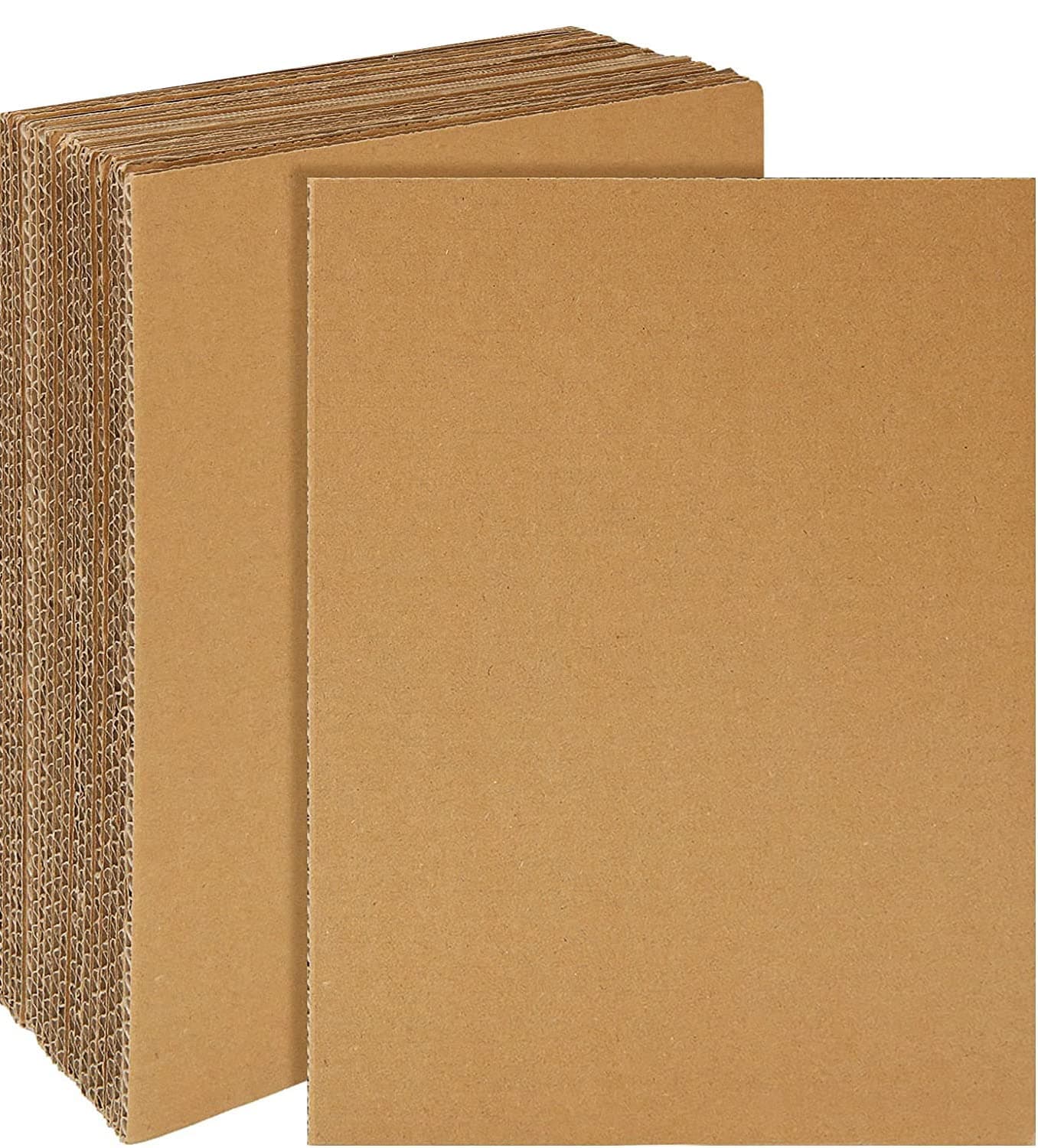 10pcs Cardboard Sheets, A4 Size Corrugated Sheets for Mailers Made with Kraft Paper, Flat Packaging Inserts for Shipping, Mailing, Arts & Crafts Etc