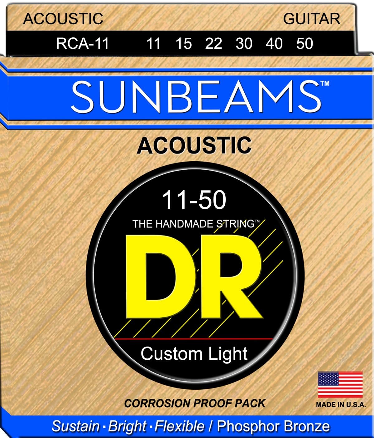 DR StringsSunbeam - Phosphor Bronze AcousticRound Core 11-50