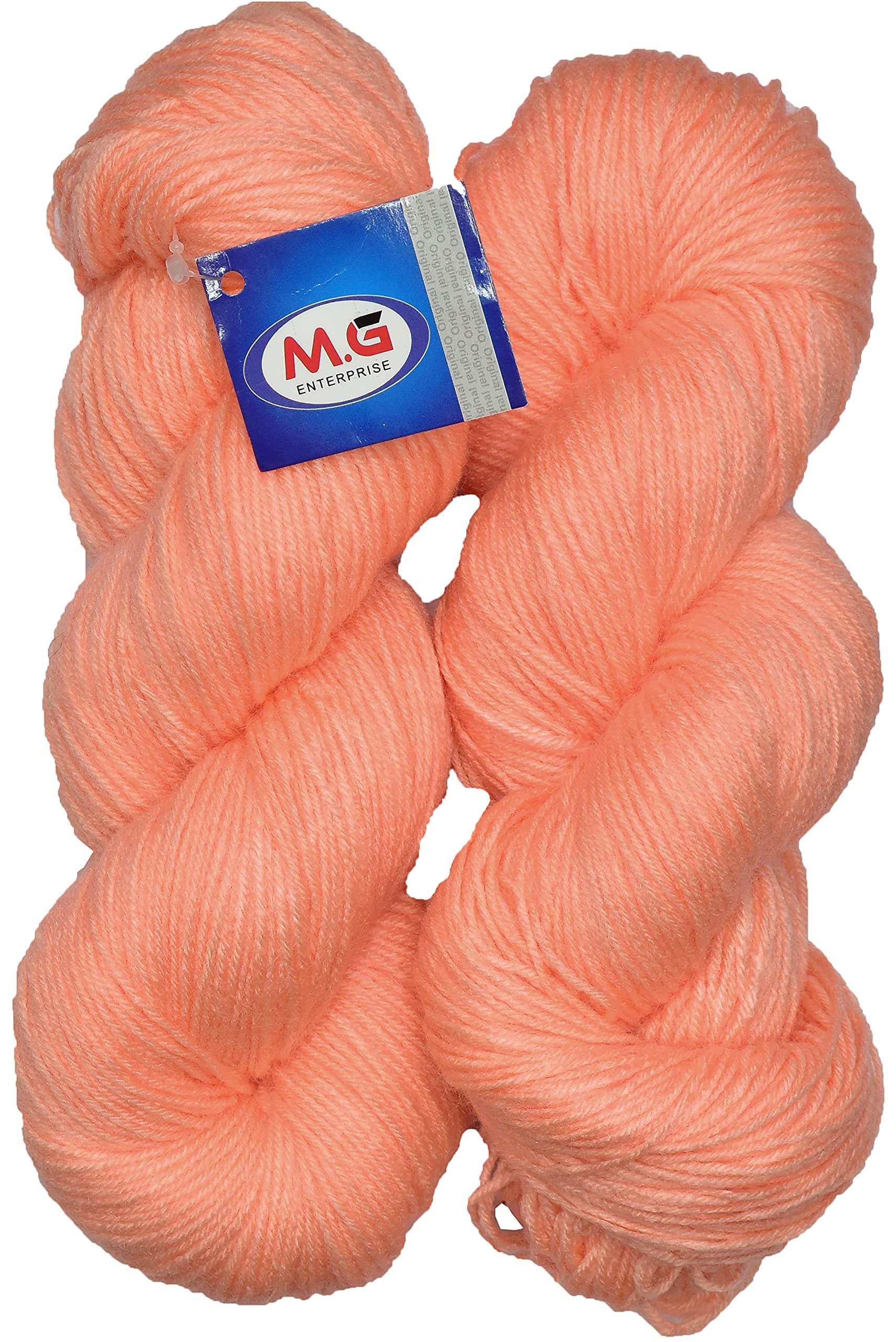 MGE Brilon Baba 200 GMS Wool Hank Hand Knitting Wool/Art Craft Soft Fingering Crochet Hook Yarn, Needle Knitting Yarn Thread Dyed- Art-ICA