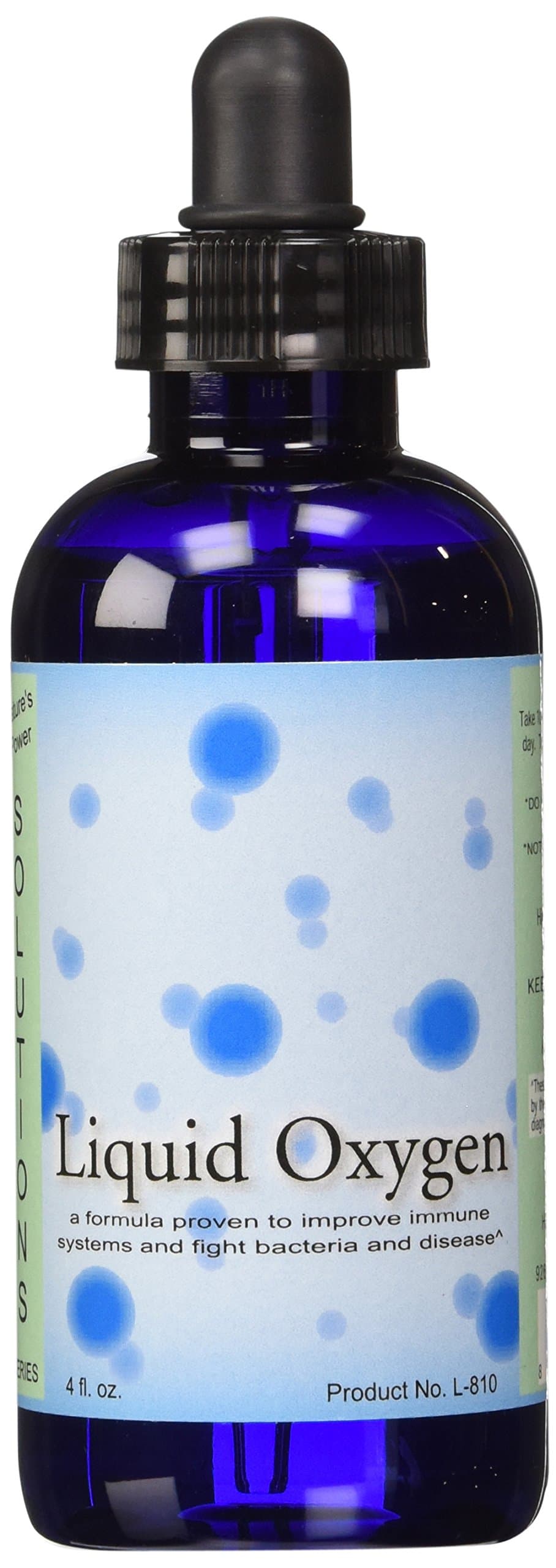 Liquid oxygen drops Stabilized liquid oxygen drops