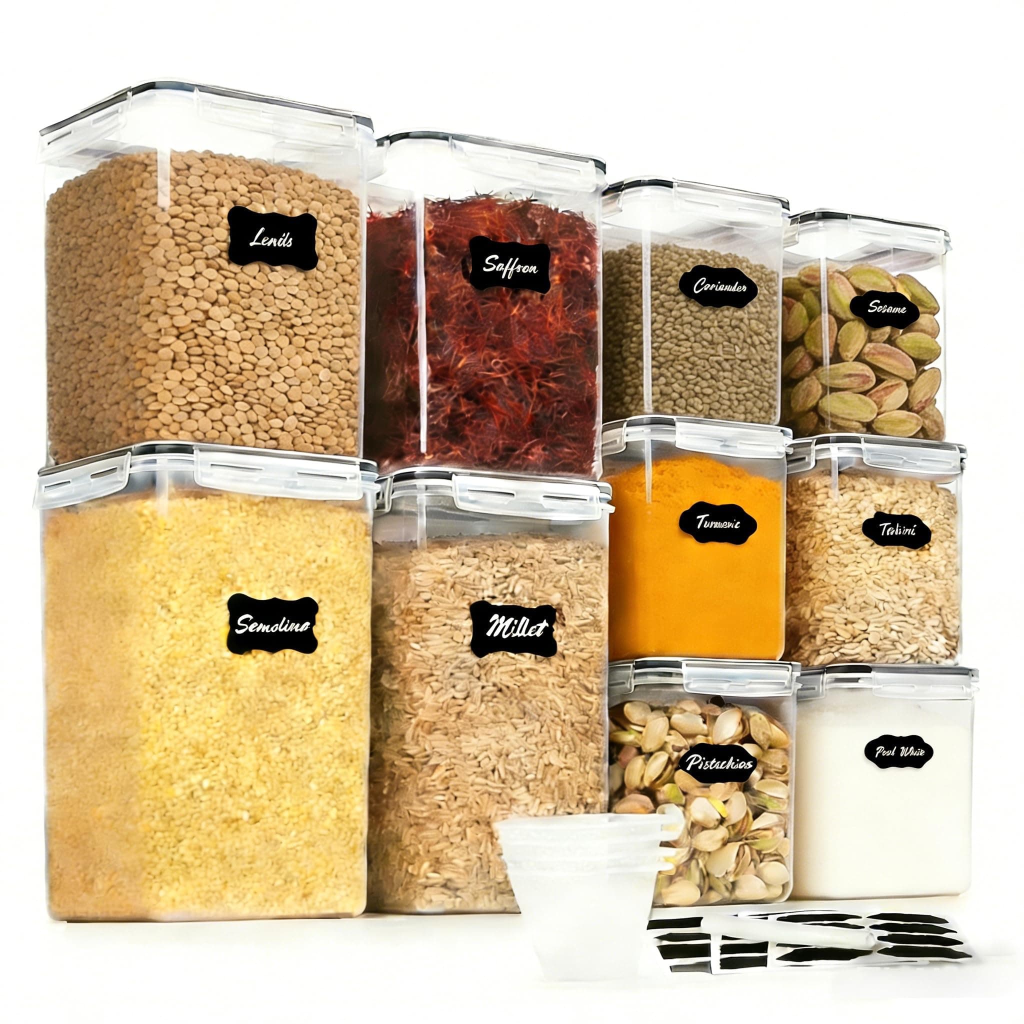 7 Pack Airtight Food Containers Set