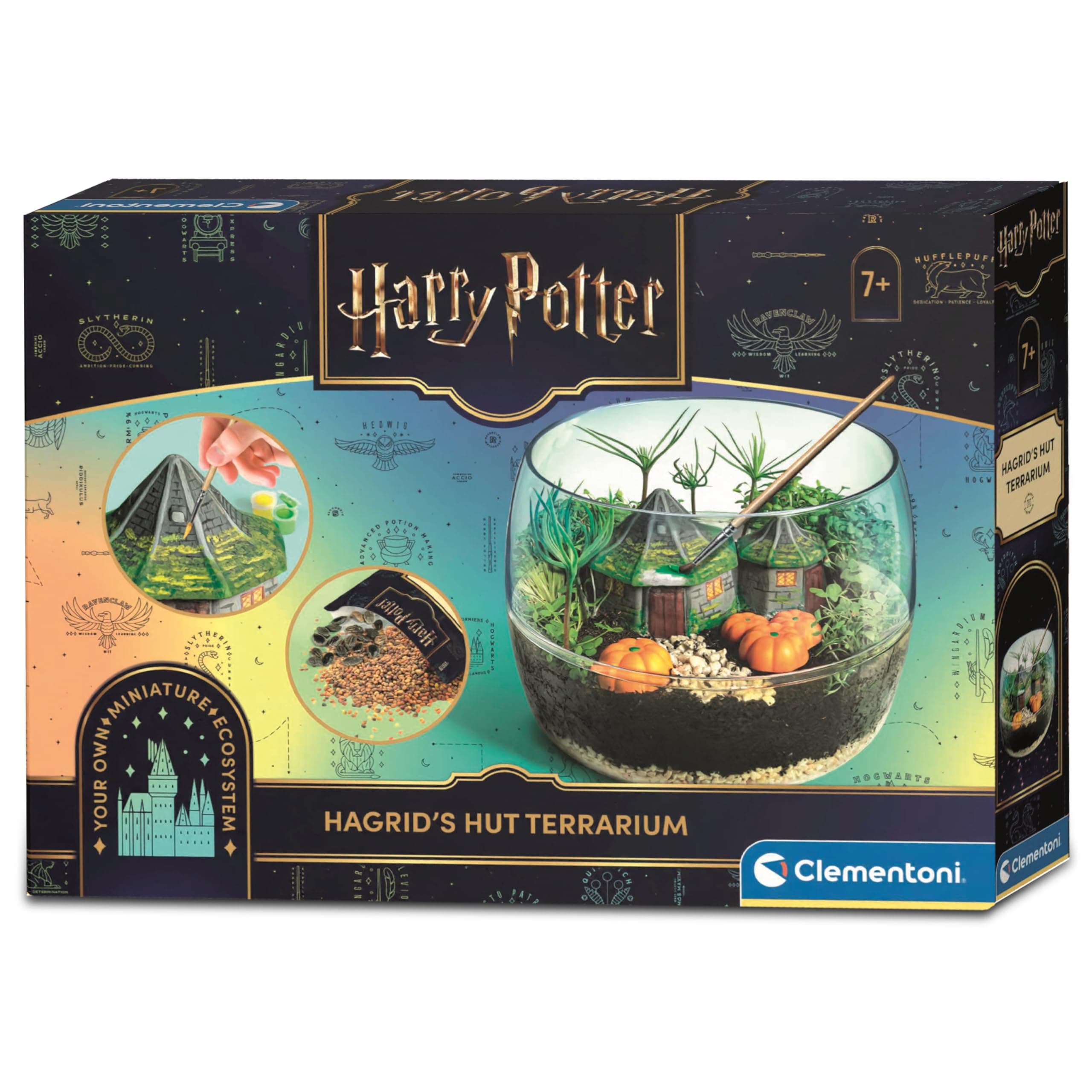 Clementoni- Harry Potter Terrarium Kit: Build Your Magical Greenhouse, Educational Sceintific Toys (7+ Years) - Packaging May Vary