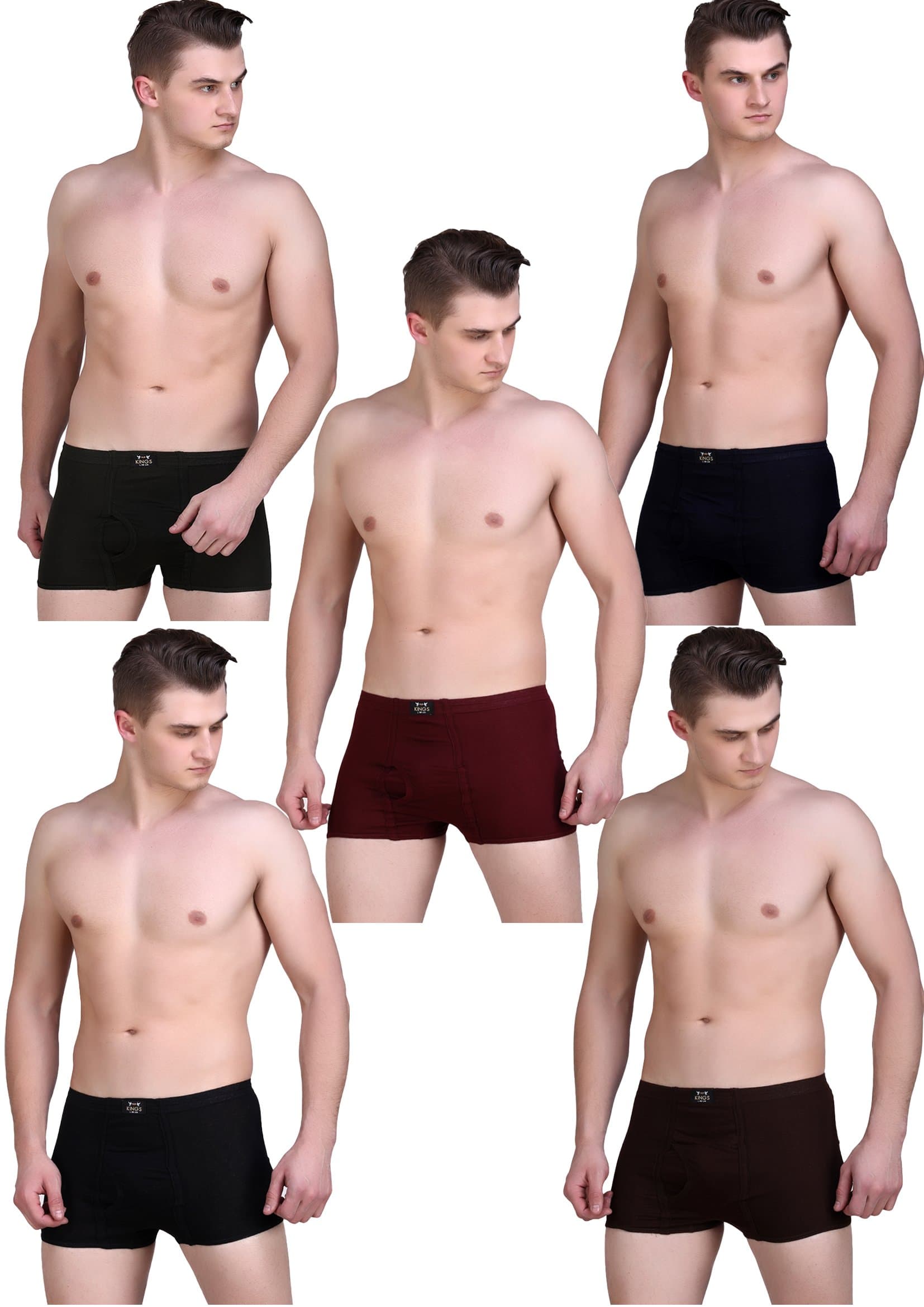 Mini Trunk Inner Elastic/Boxer Brief/Multicolor/Pack of Five