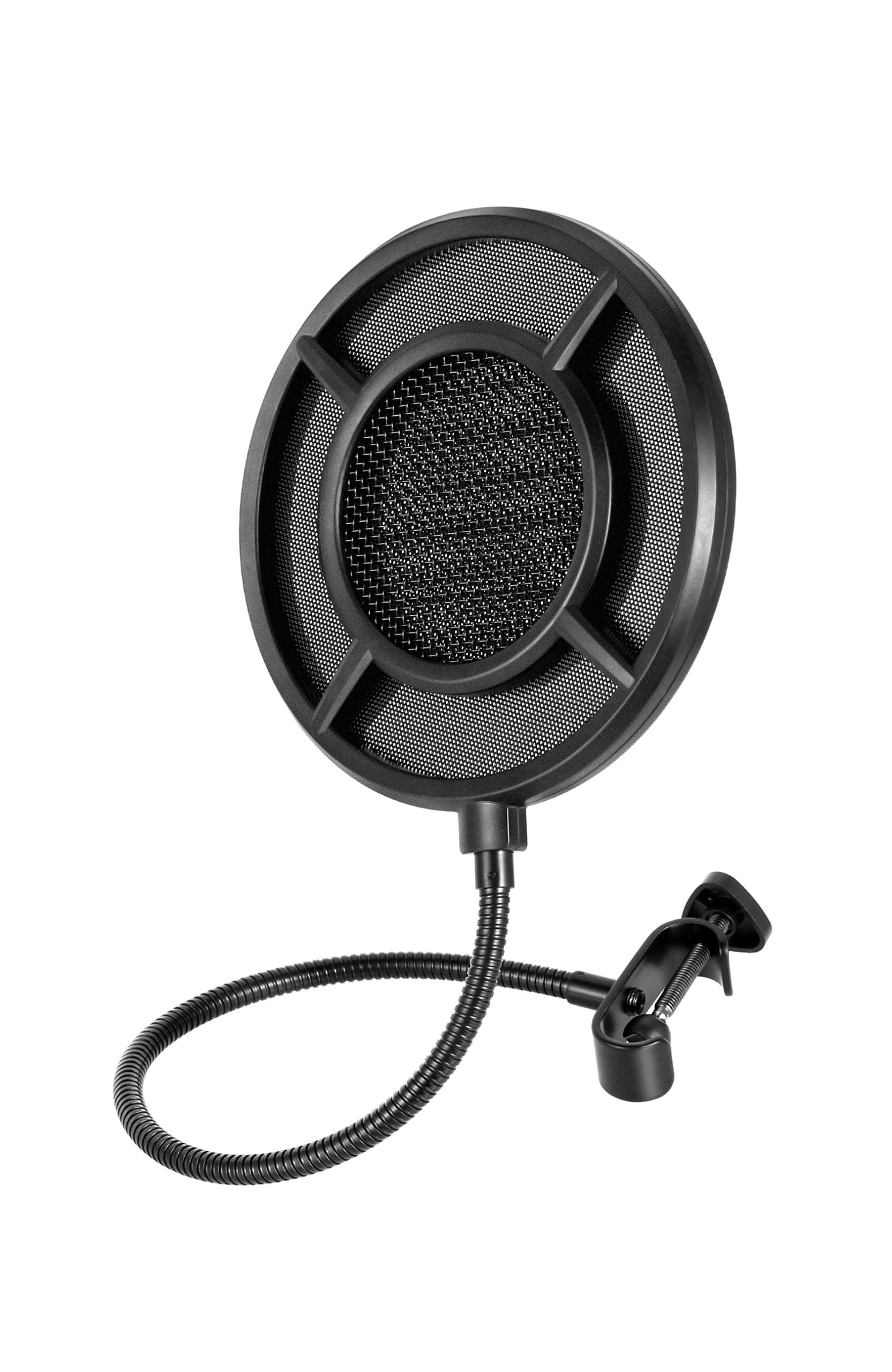 THRONMAX Proof-Pop Filter P1 | Professional Microphone Pop Filter Mask Shield | Dual Layered Wind Pop Screen With A Flexible 360° Gooseneck Clip Stabilizing Arm | All Brands Commpatibility