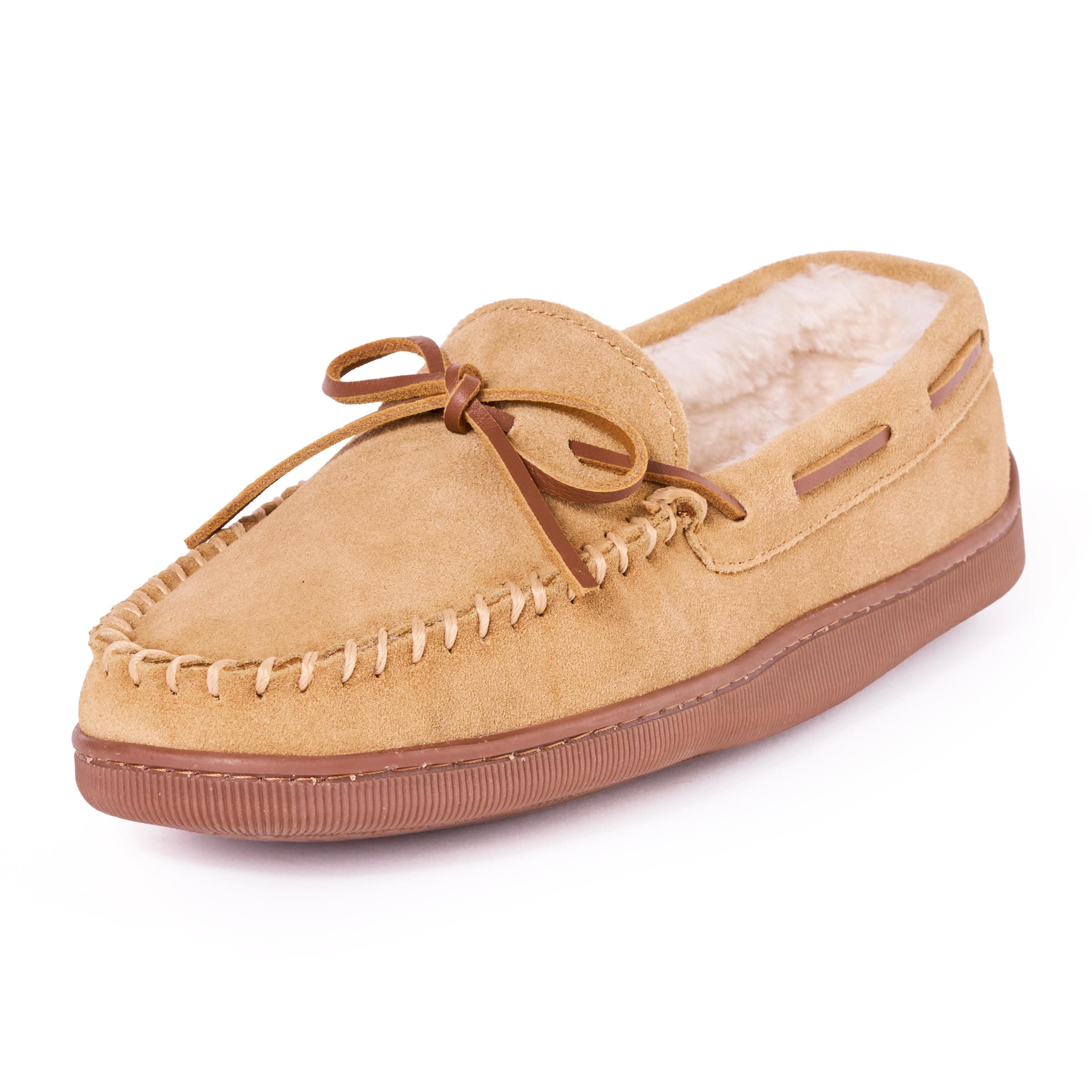 Men's Pile Lined Hardsole Slipper