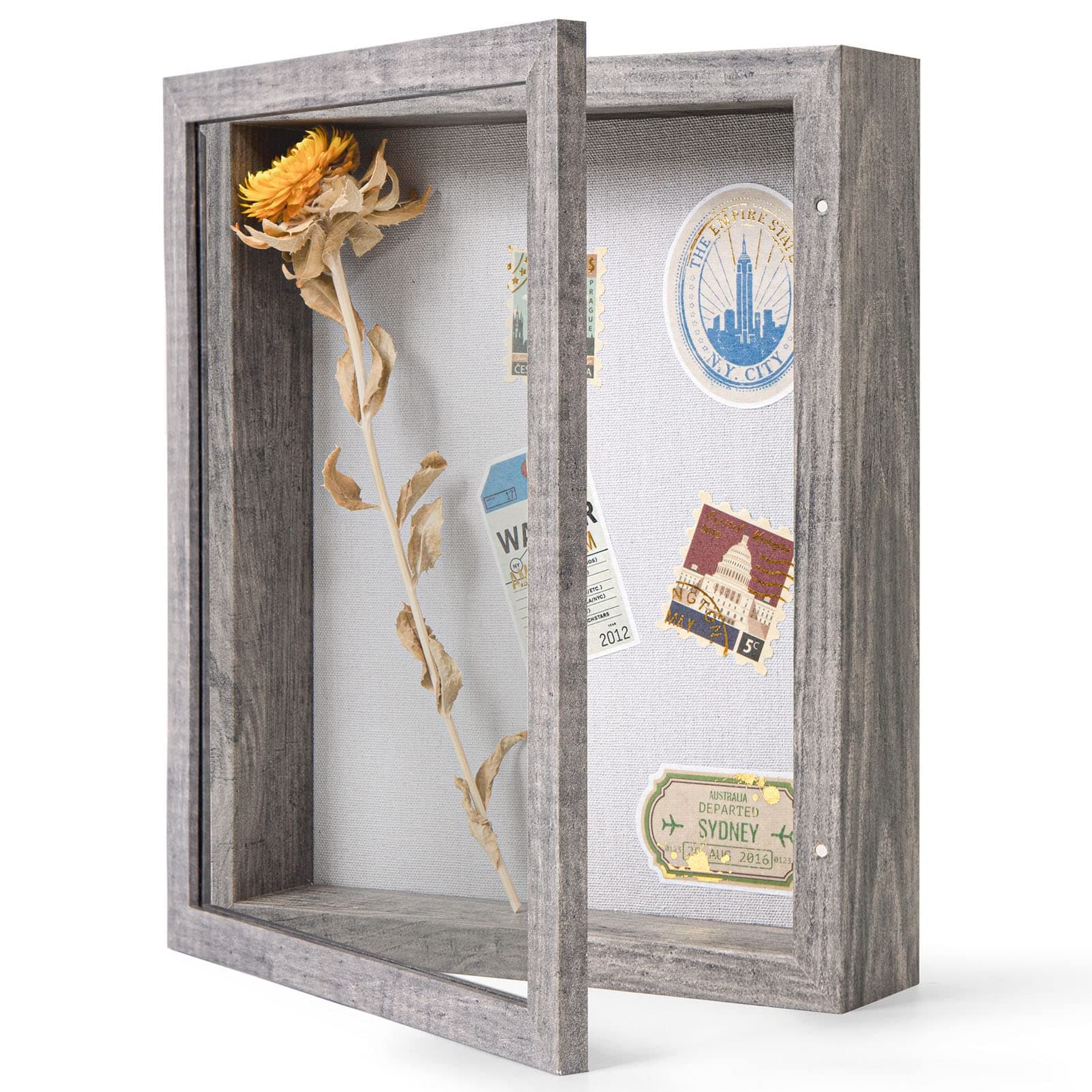 8x10 Rustic Gray Shadow Box