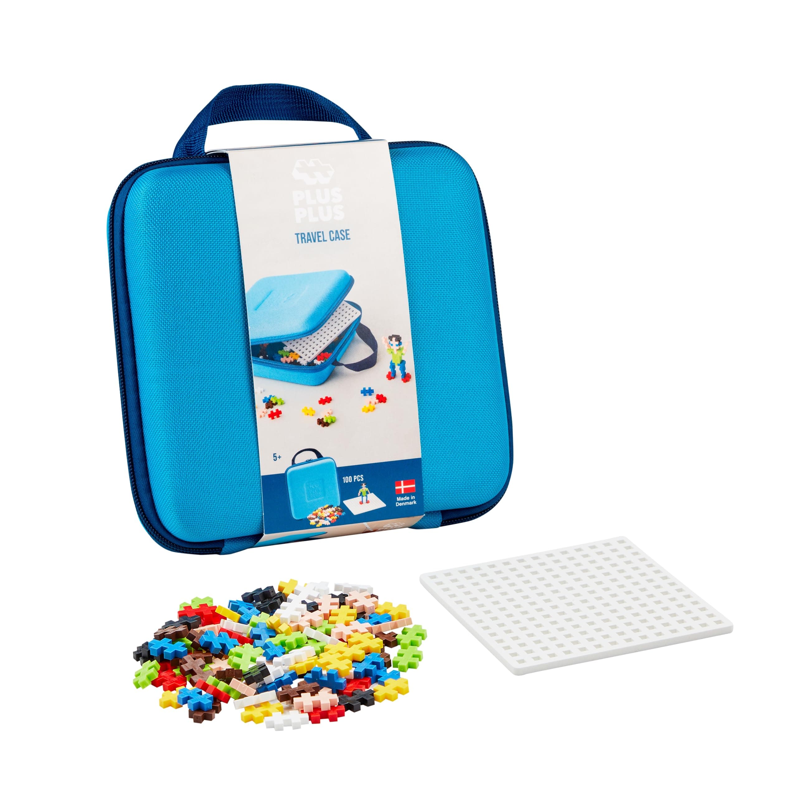 Plus-Plus Travel Set, 100 Elements, Building Blocks, Kids Building Kits, Creative Fun, 3+