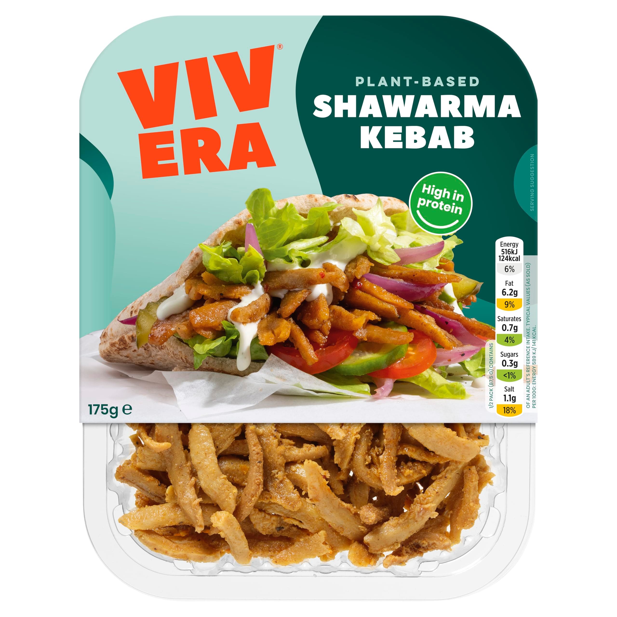 Vivera Veggie Shawarma Kebab, 175g