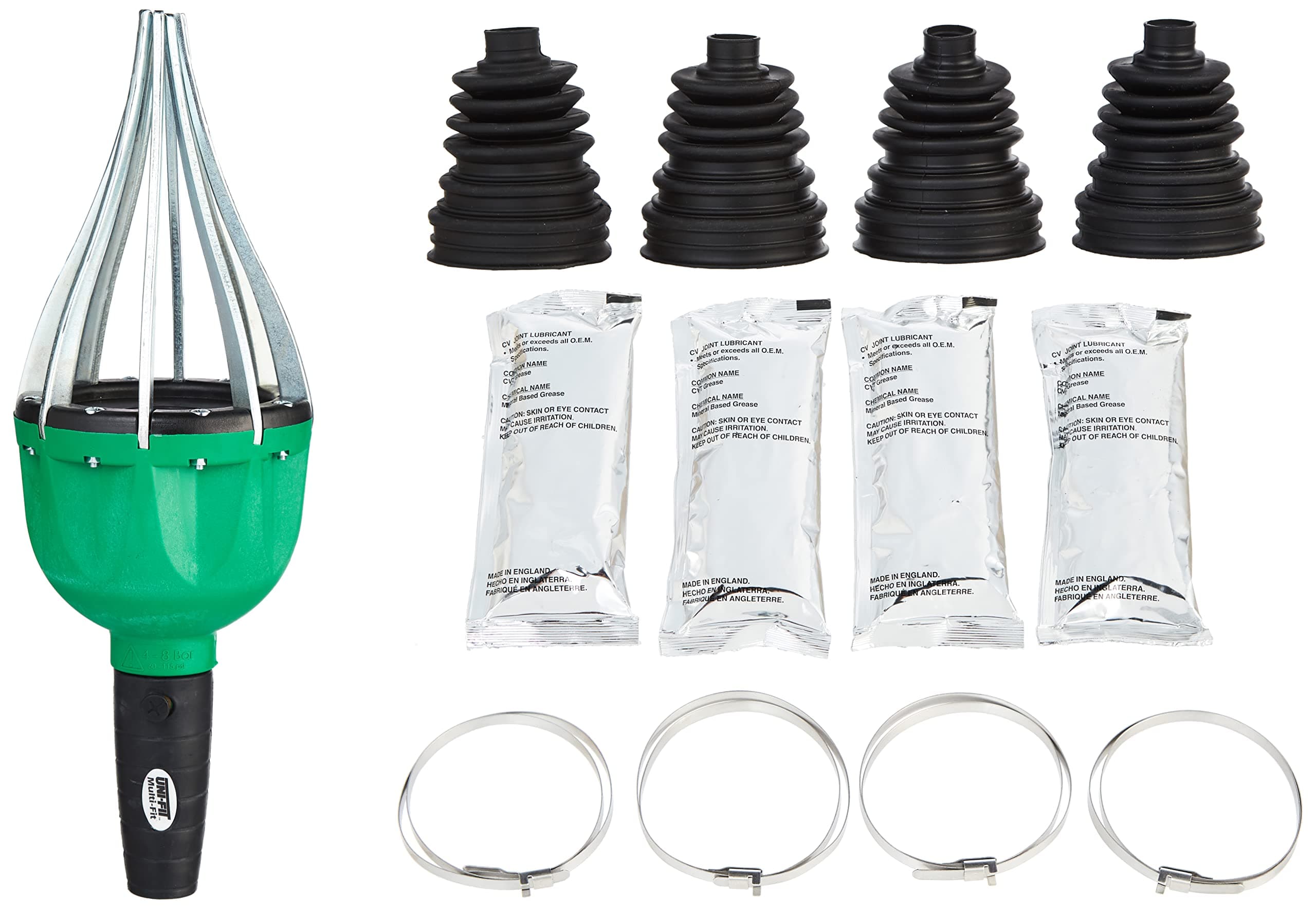 Dorman 614-035 Uni-Fit C.V. Joint Boot Bulk Kit Outer and Air Powered Installation Tool Universal Fit