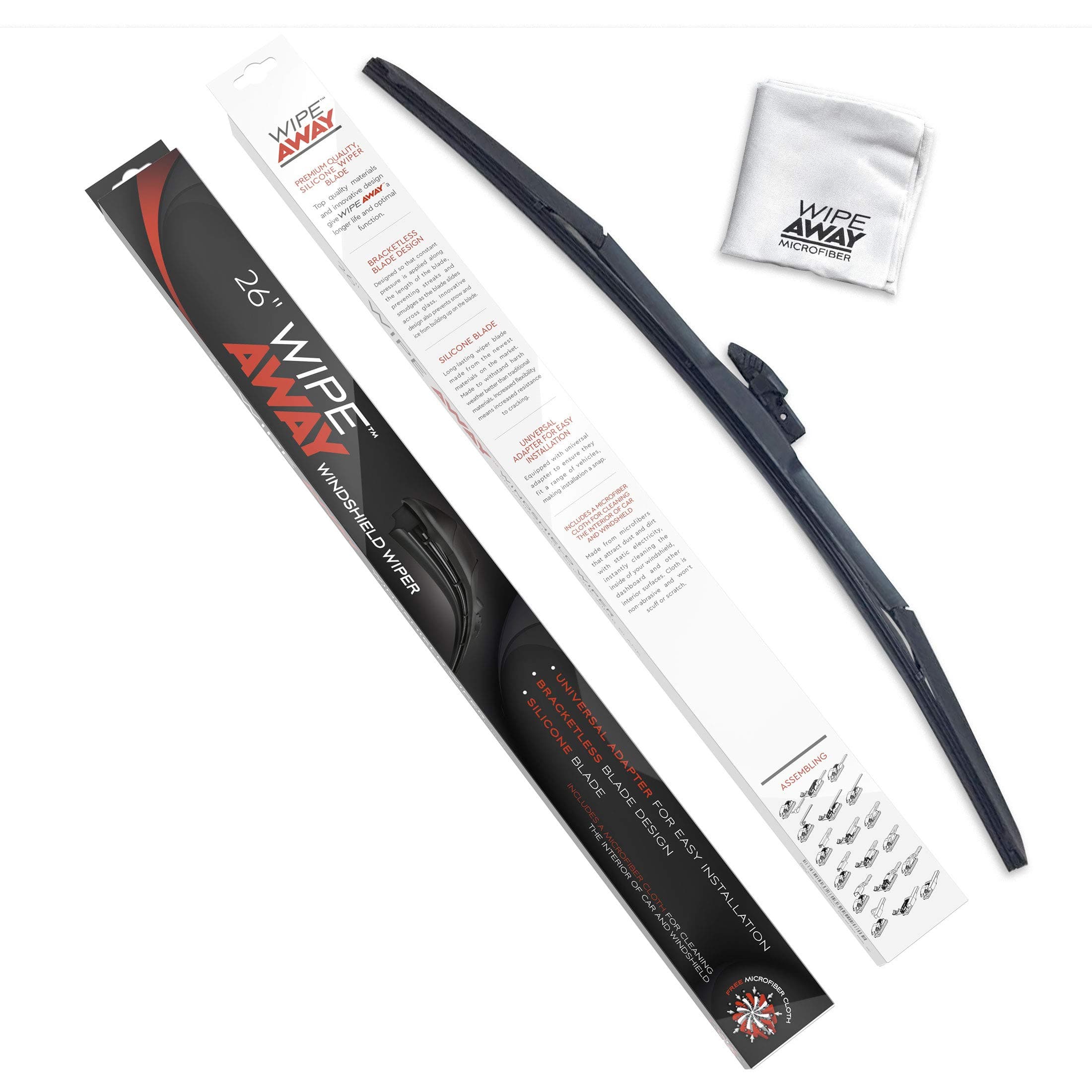 Windshield Wiper Blade - Silicone Windshield Wiper Blades- 26" (Pack of 1)