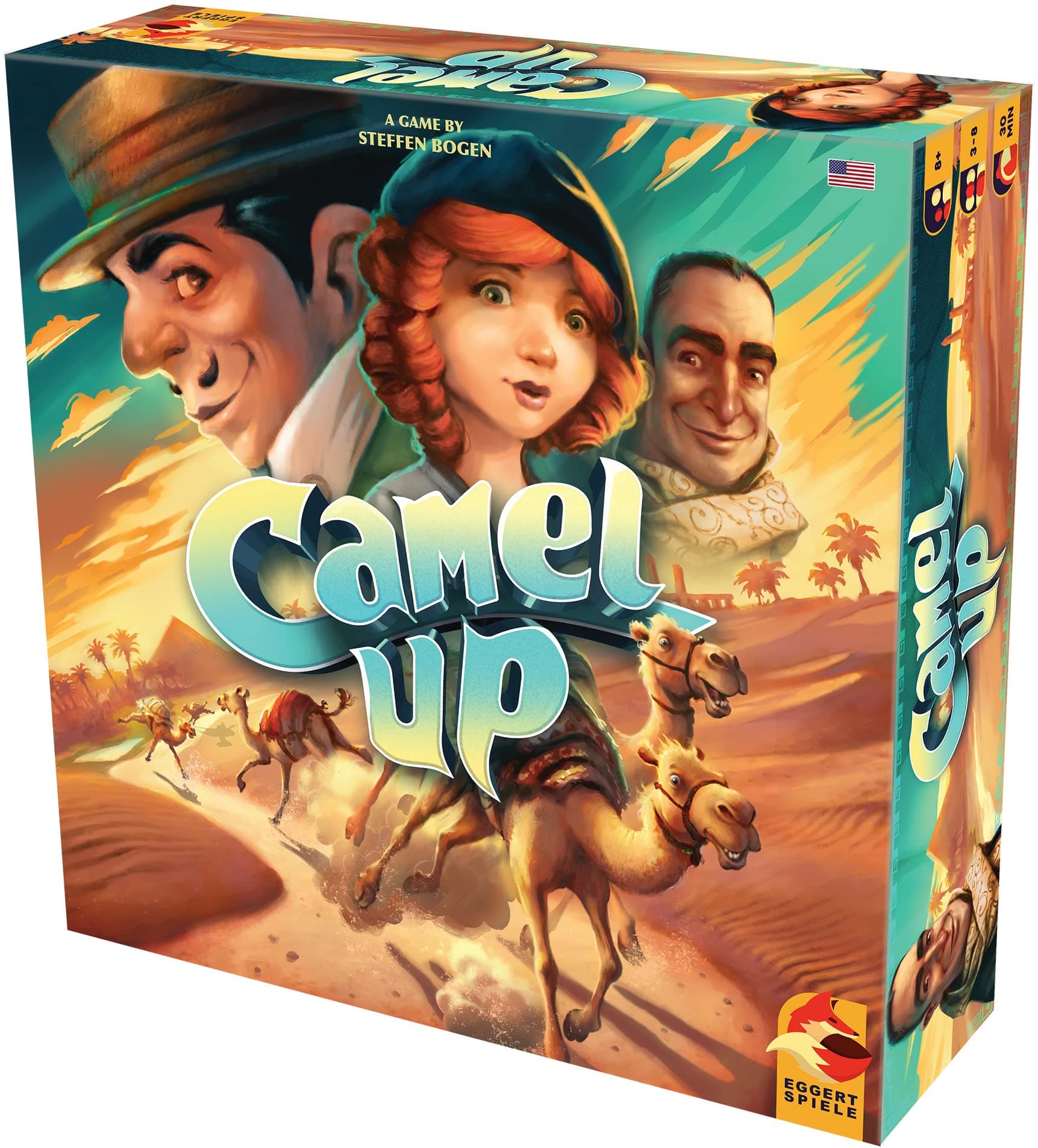 Plan B Next Move Gam Camel Up (Second Edition) | Strategy, Dice | Family Board for Adults and Kids | Ages 8 and up | 3 to 8 Players | Average Playtime 30-45 Minutes | Made by Eggertspiele