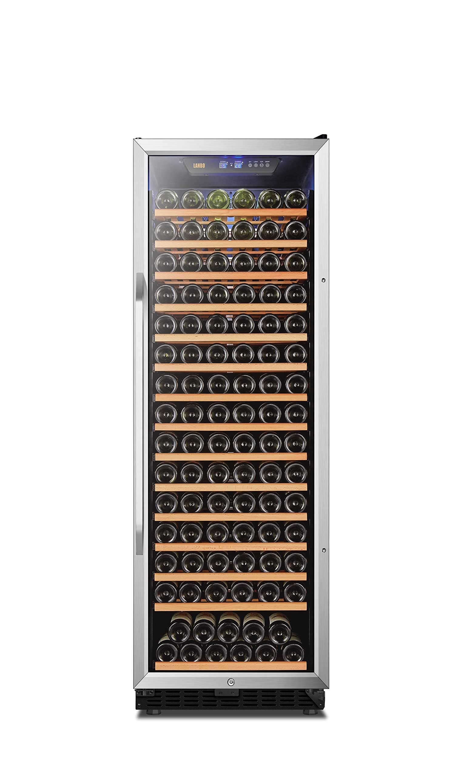 Compressor Built-in Single Zone Wine Cooler with Safety Lock, 171 Bottles