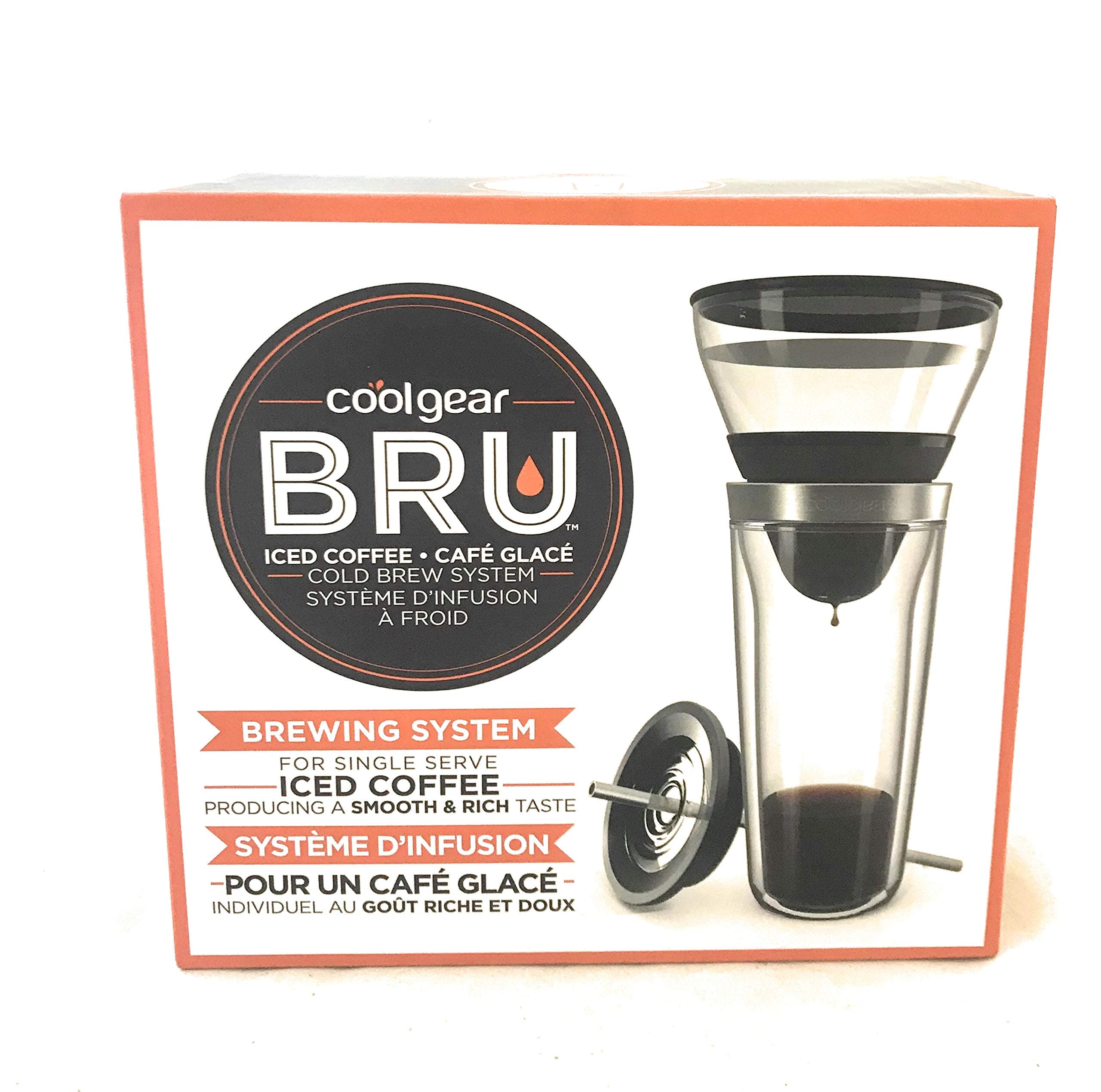 Cool Gear Bru Single Serve Coffee Cold Brew System 21 Oz