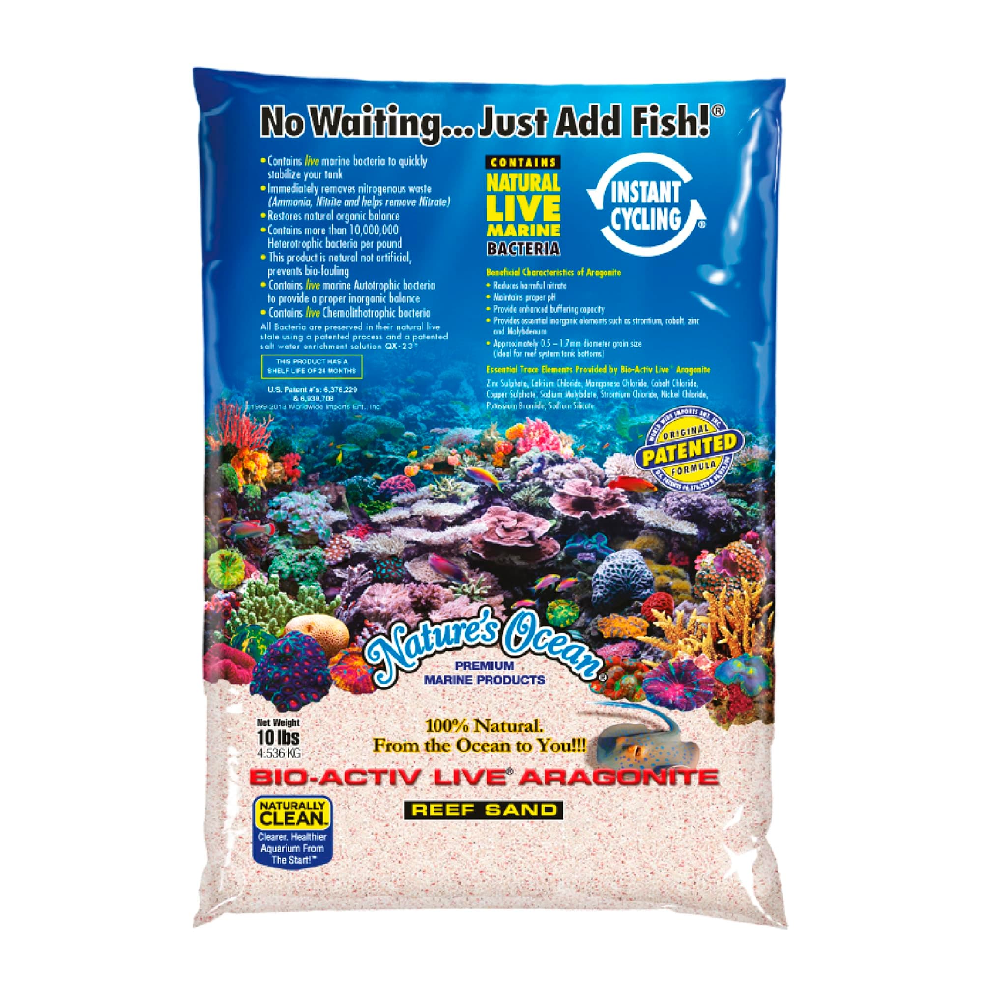 Bio - Active "Live" Aragonite Pink Samoa Reef Sand 20 Pound Bag