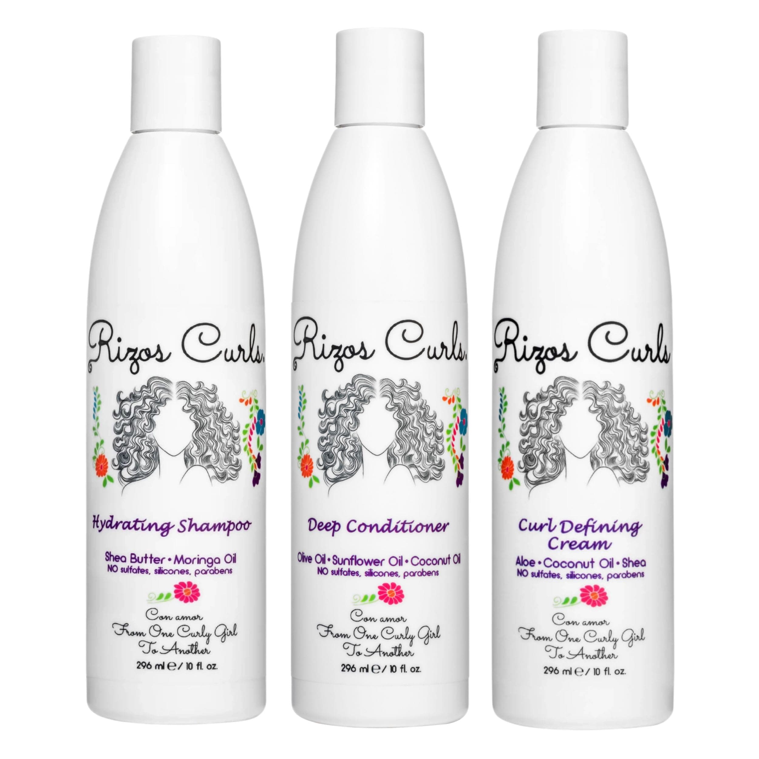 Curly Hair Define Bundle Set (Hydrating Shampoo, Deep Conditioner and Defining Cream)