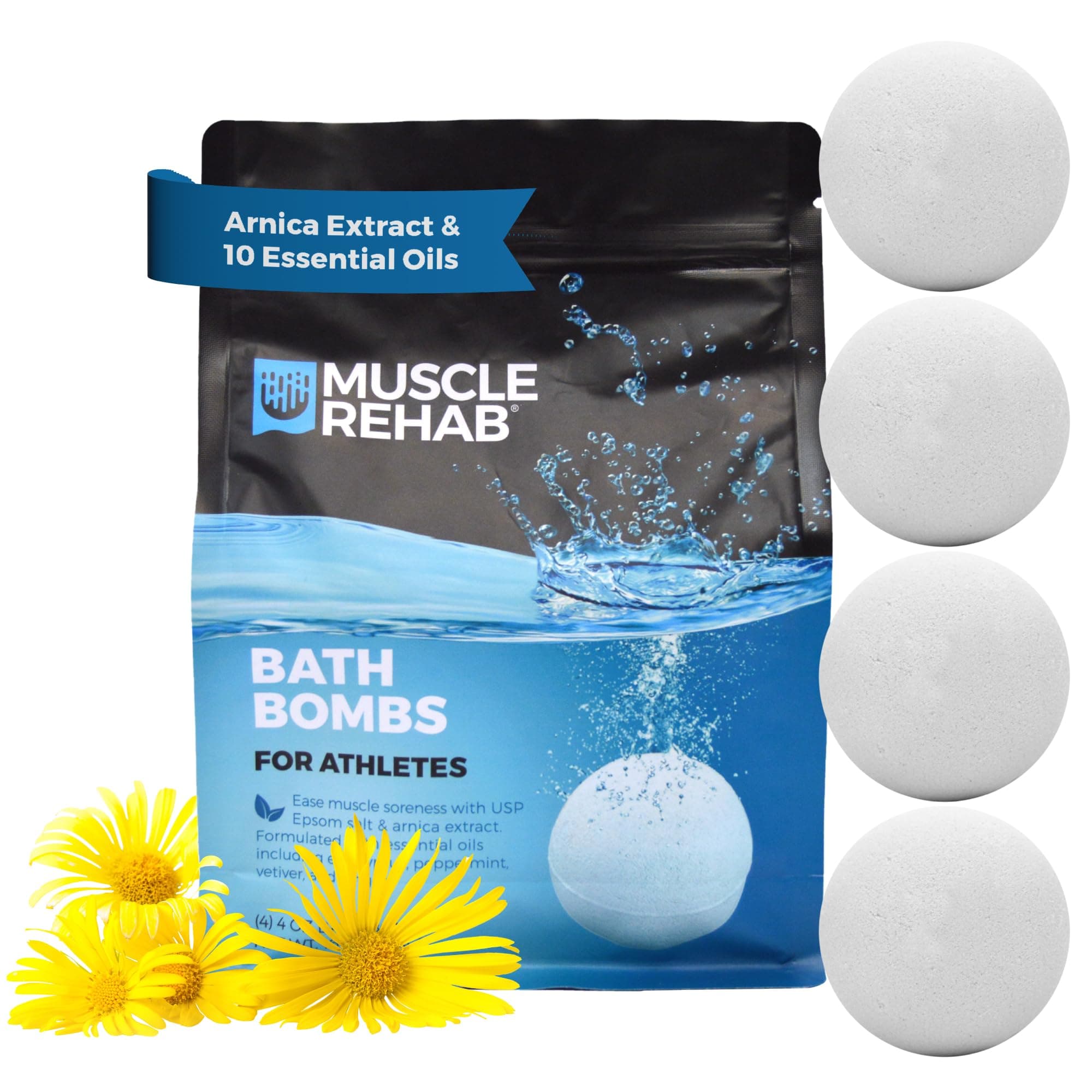 Bath Bombs for Athletes, White, 450 g