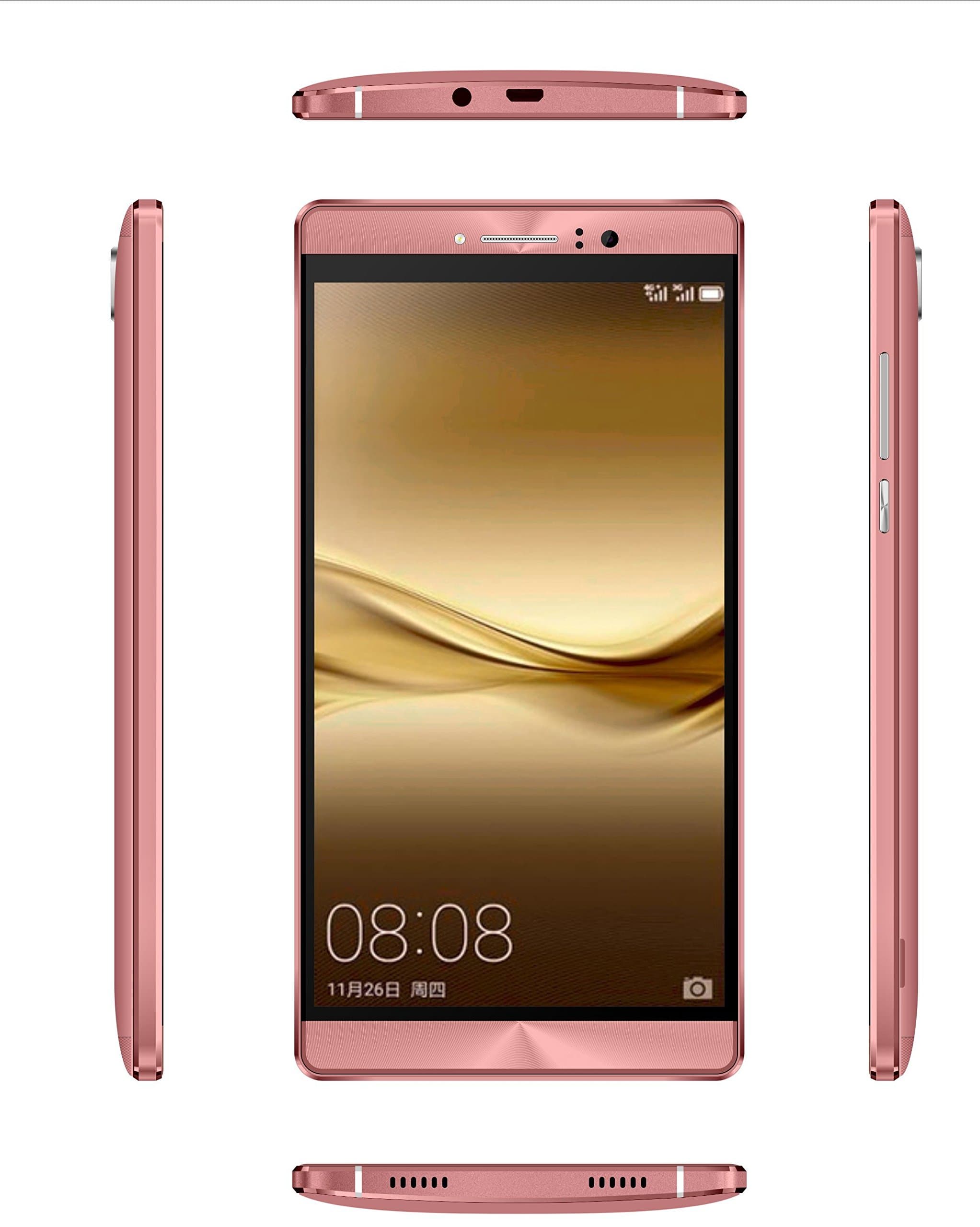 6.0 inch Unlocked smartphone Phablet QHD IPS Android 5.1 MTK6580 1.3GHz Quad core 512MB RAM +8GB ROM 2G GSM 3G WCDMA Dual Sim 5.0MP cell phone (Pink)