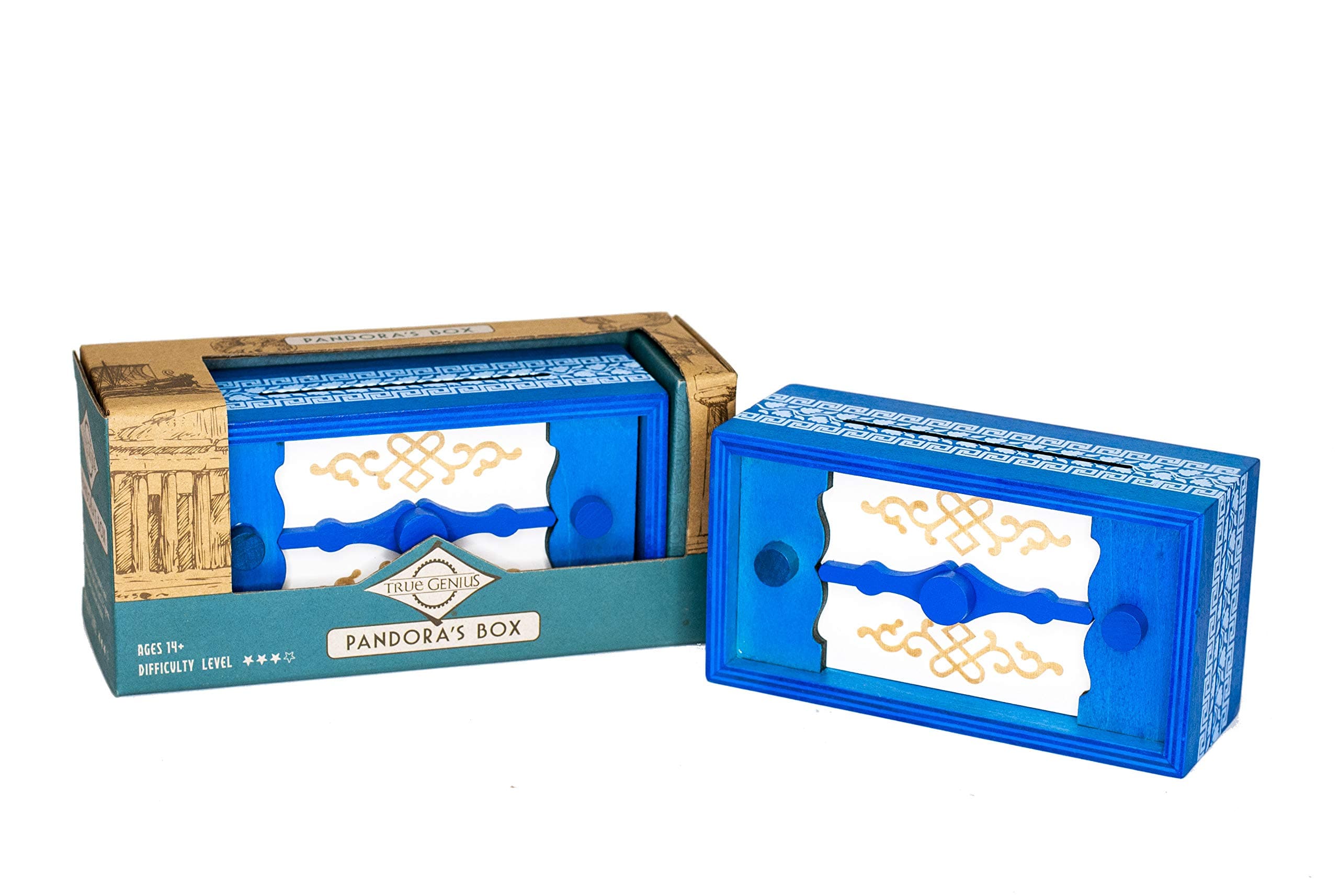 Project Genius Pandora'a Box- Gift Box Puzzle, Brain Teaser Box That Holds Gift Cards, Money, Artfully Crafted Wooden Puzzle, Secret Box, Gift Box, Puzzle Box