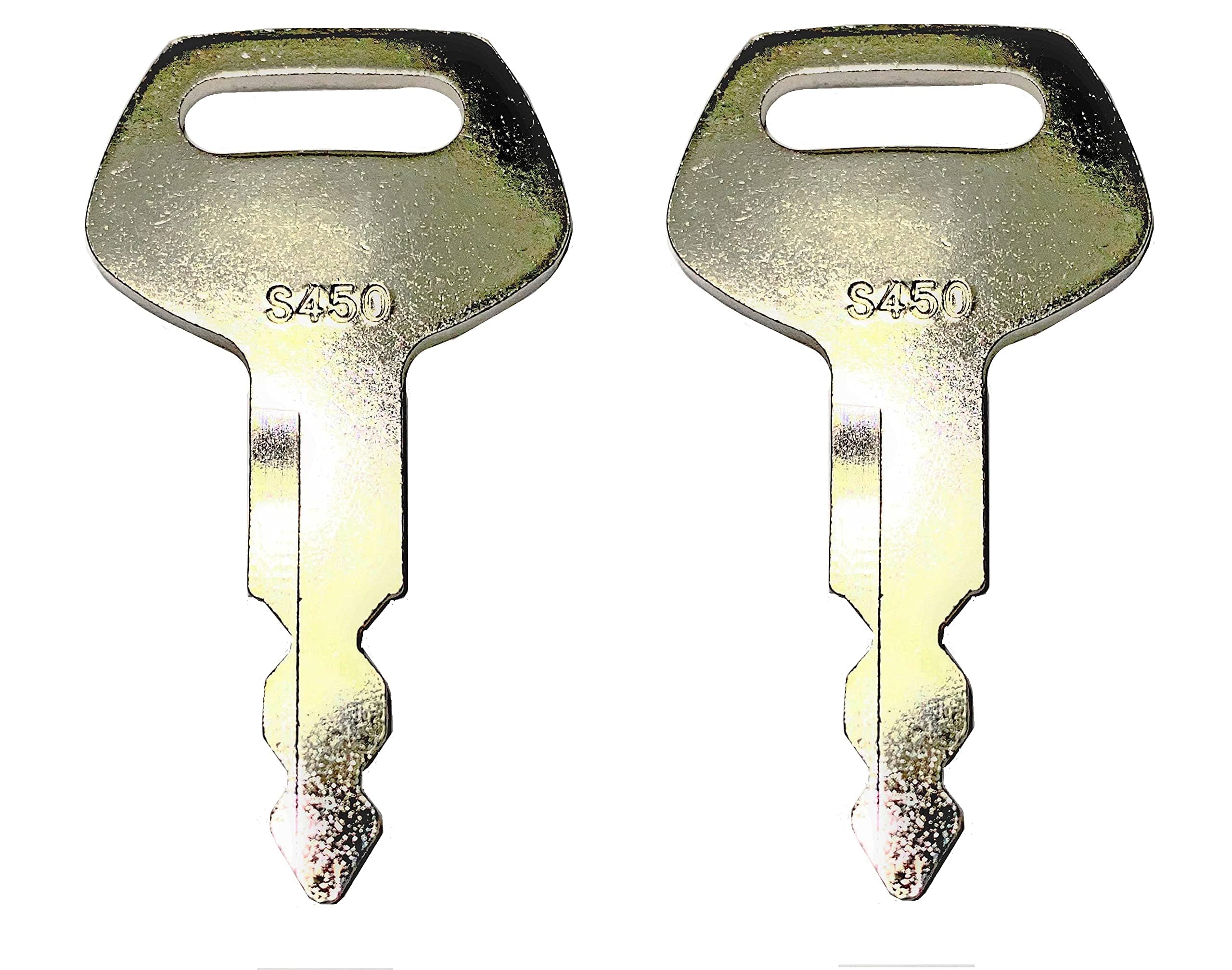 2 Keyman Replacement Heavy Construction Equipment Ignition Key Made to fit Case and Linkbelt Excavators