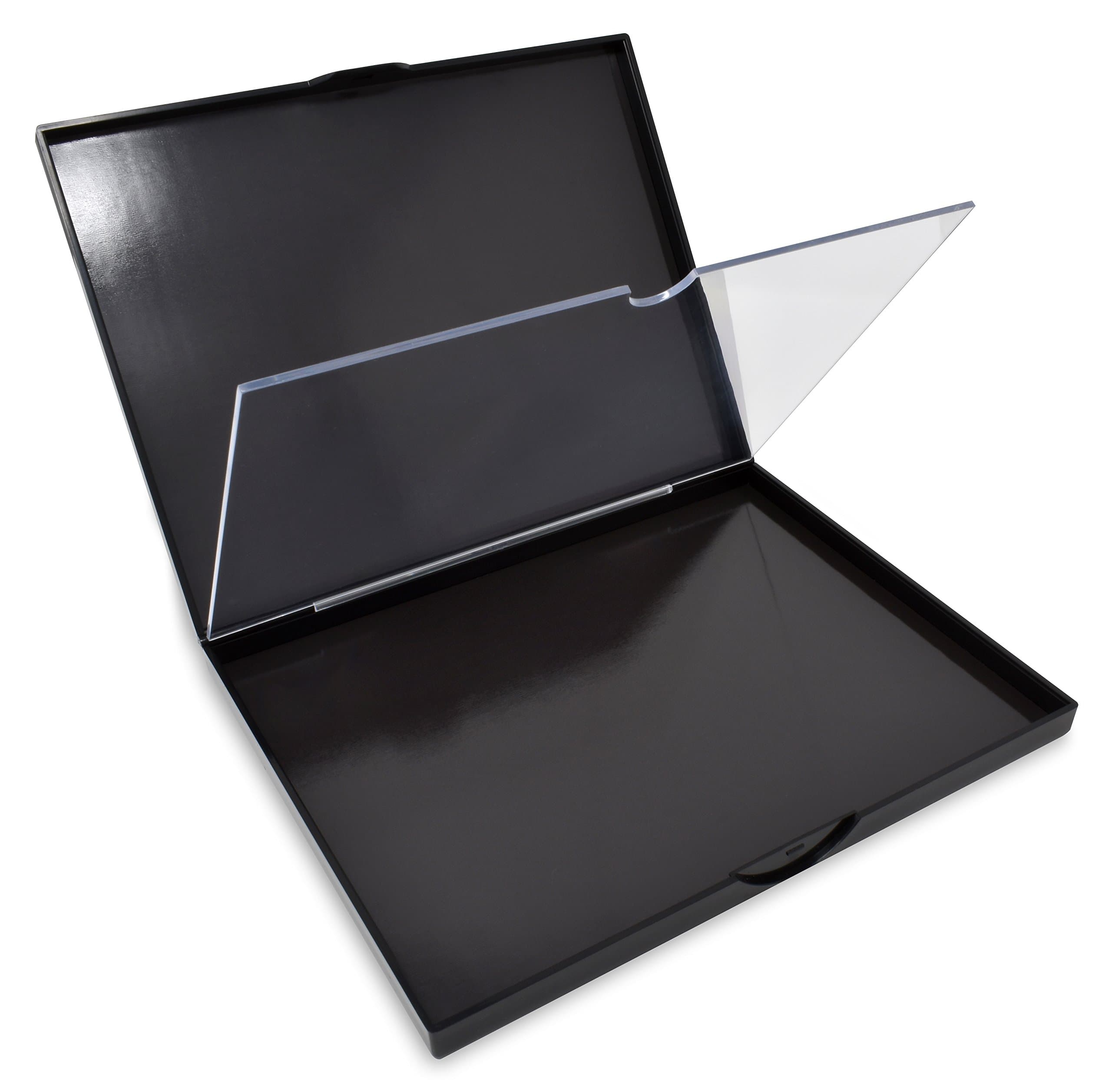 The Adept Palette in Singularity Black - Double Sided Magnetic Empty Palette with Divider Holds over 100 single round standard sized eyeshadow pans