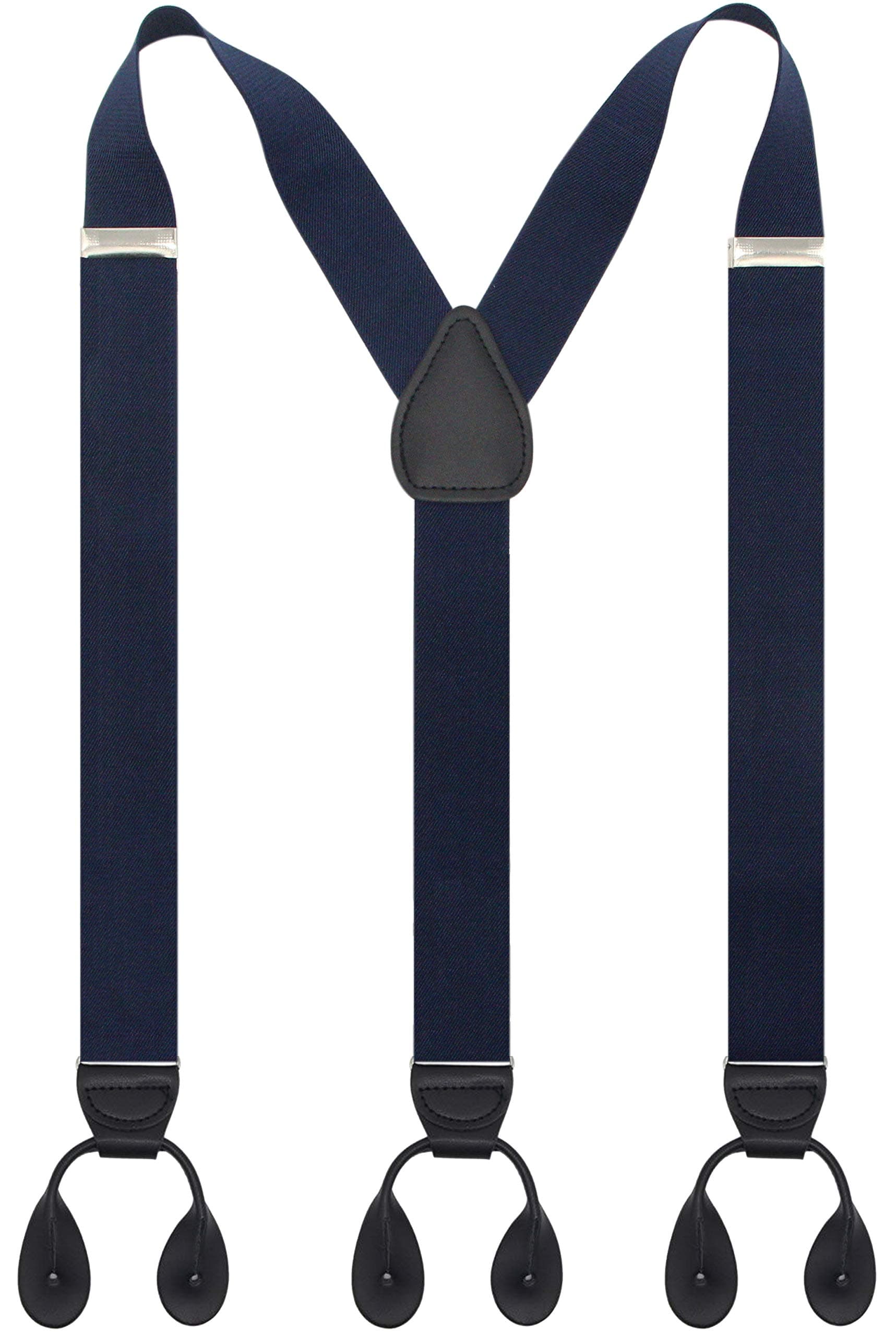 'Timiot Y Back Button 1.4'' Suspenders for Men with Stylish Leather Button Ends Long Lasting Stretch Ultimate Fashion'