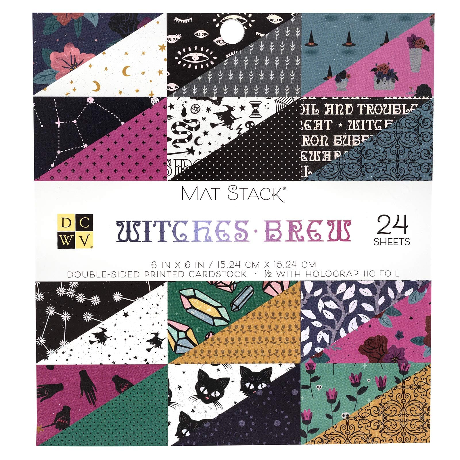 DCWV Witches Brew Cardstock, Multi