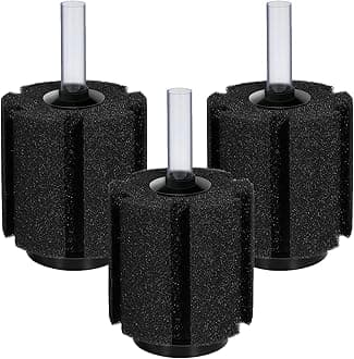 Aquarium Bio Sponge Filter Breeding Fry Betta Shrimp Nano Fish Tank, 3pcs (Large up to 60Gal)