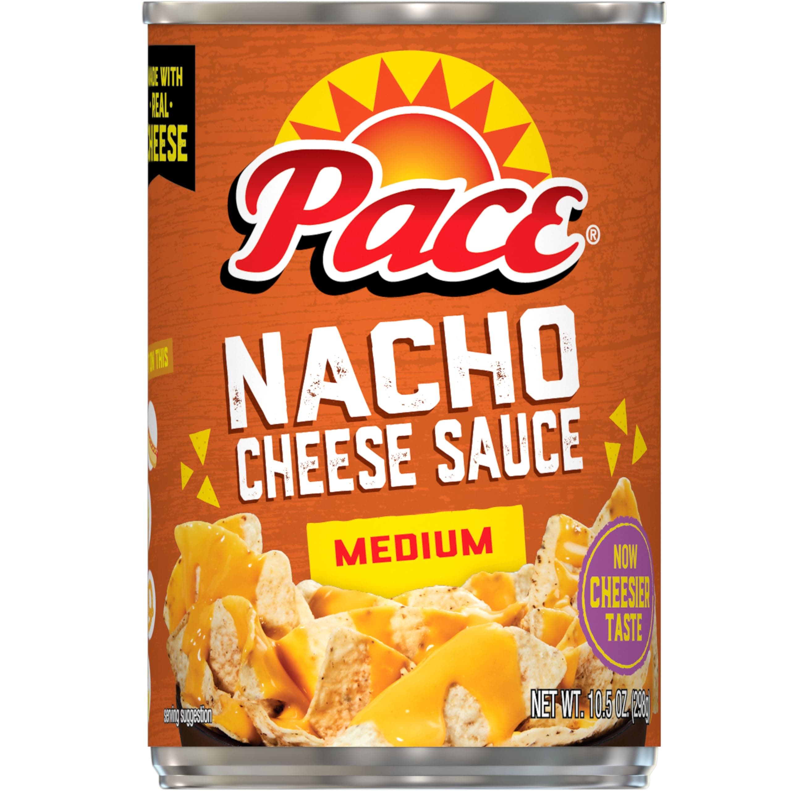 Pace Nacho Cheese Sauce, Medium, 10.5 Ounce Can