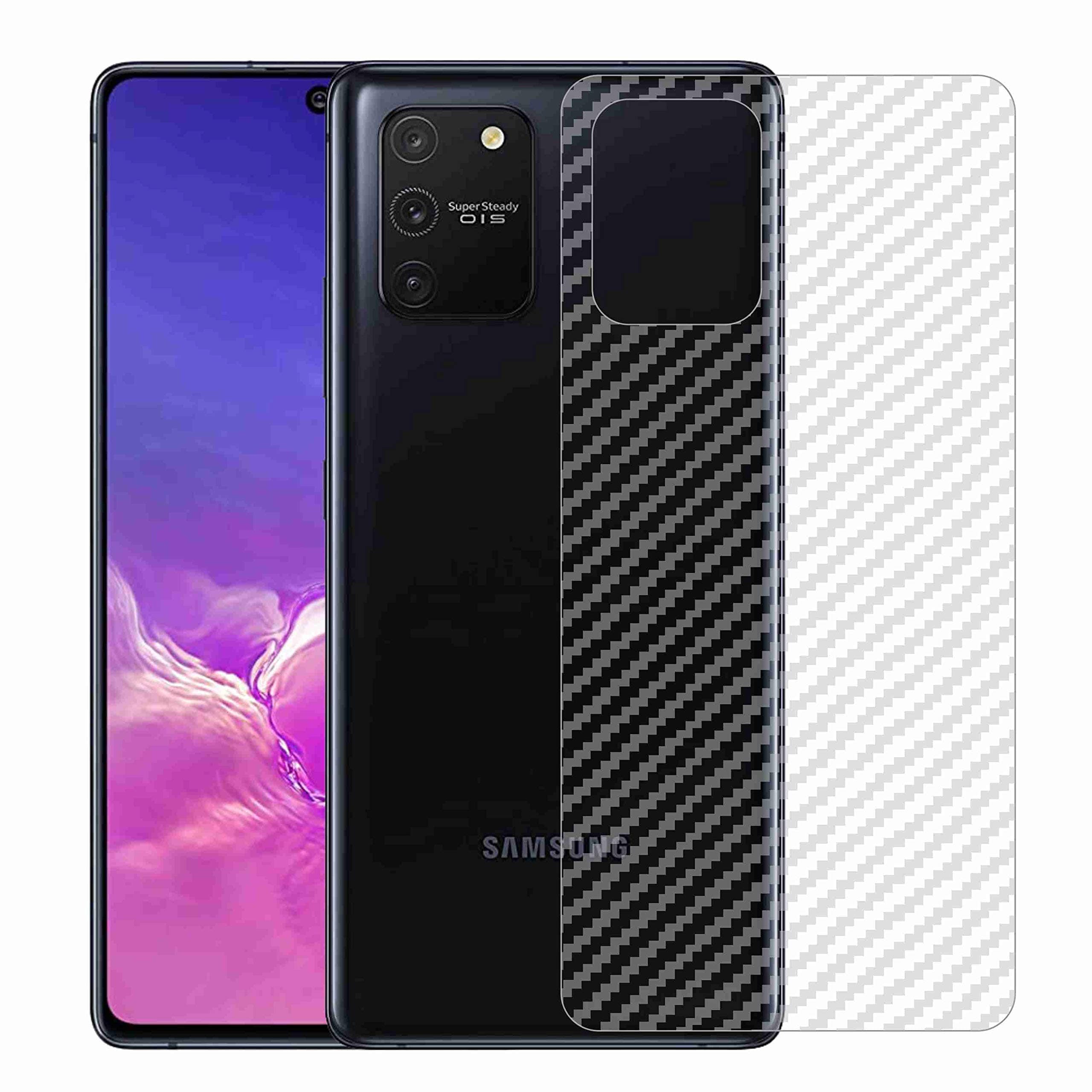 Kite Digital Compatible with Samsung S10 LITE (2020) Back Screen Protective Film Carbon Fiber Skin Transparent Screen Guard Sticker