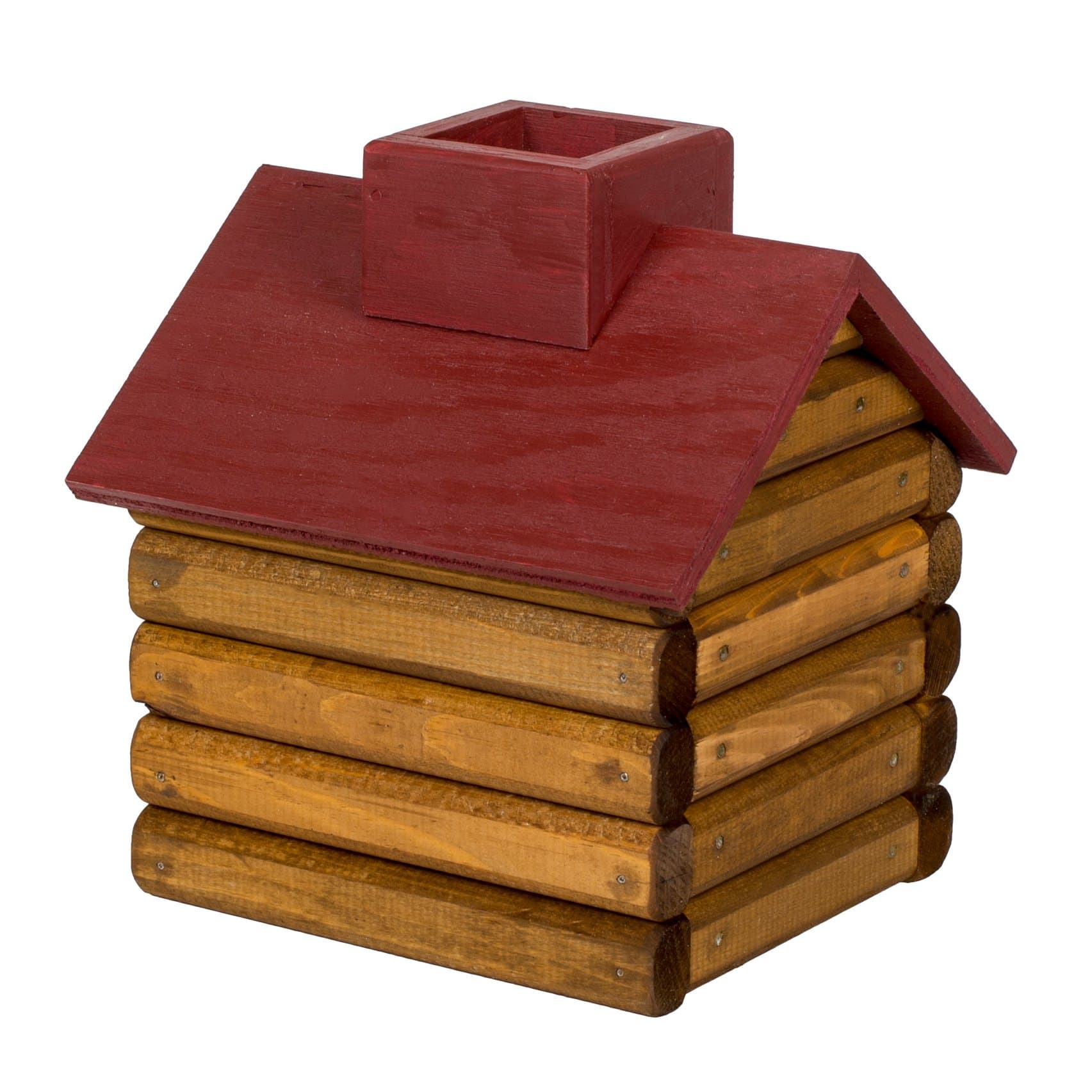 Maroon Roof Cabin Tissue Box