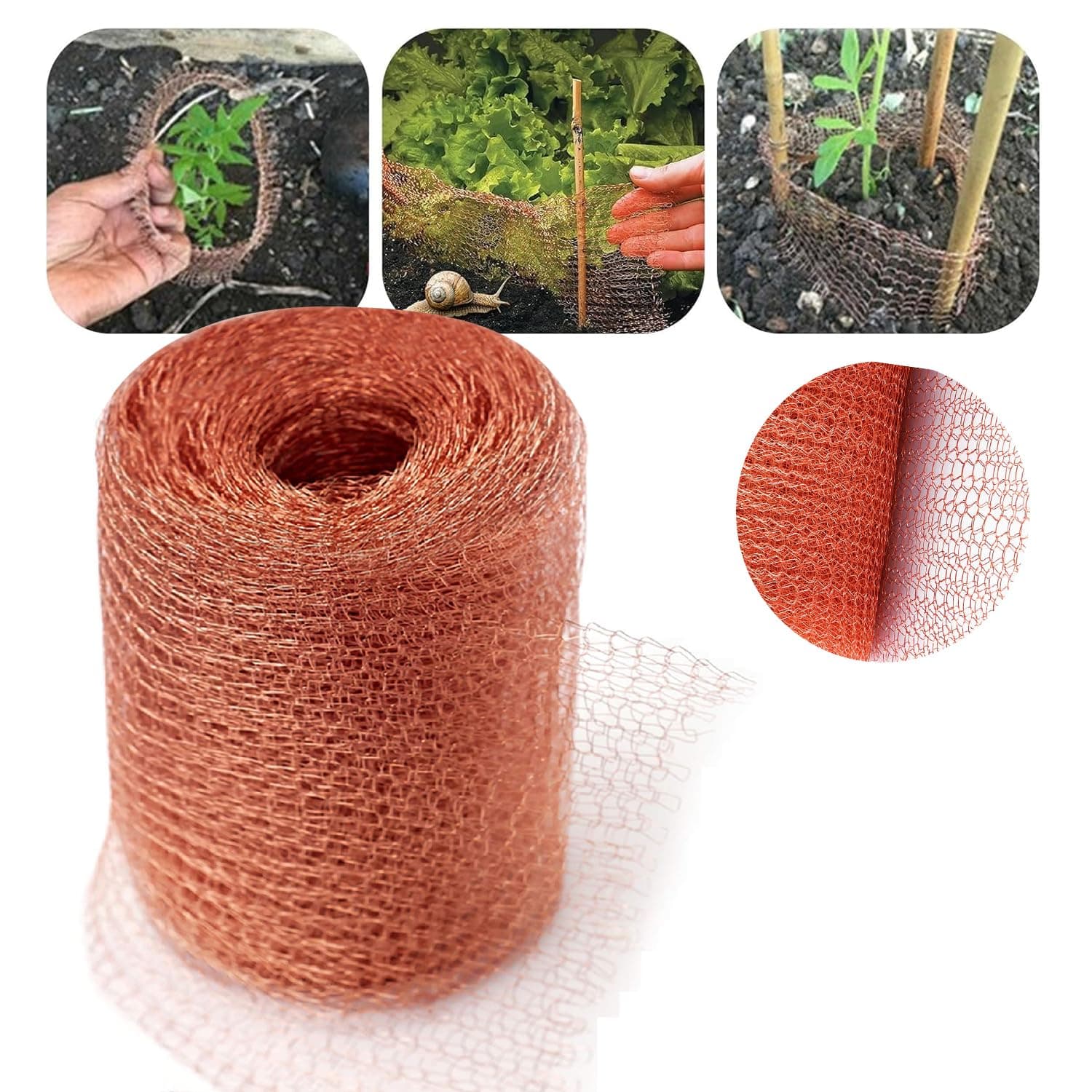 ApollOptimum Copper Wire Mesh,Insect&Mouse Mesh,For Window Screens, Bird Cage,Fencing,Vents,Diy Crafts,127Mm*6M