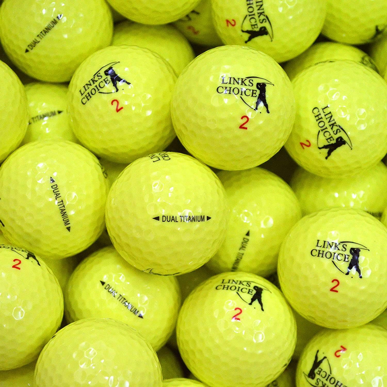 High-Visibility Coloured Optic Golf Balls - Enhanced Visibility