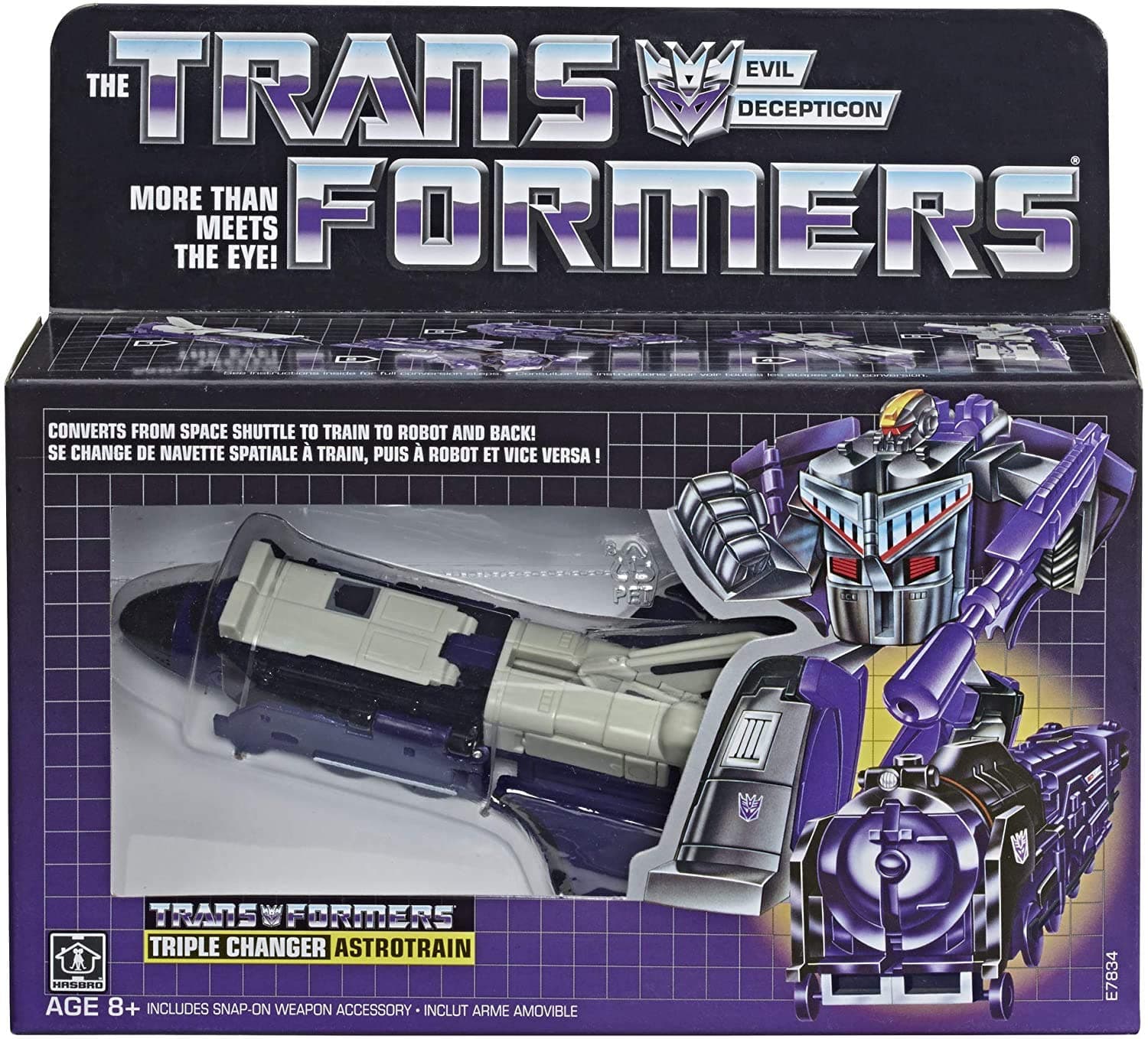 Transformers Astrotrain G1 Reissue Triple Changer Action Figure