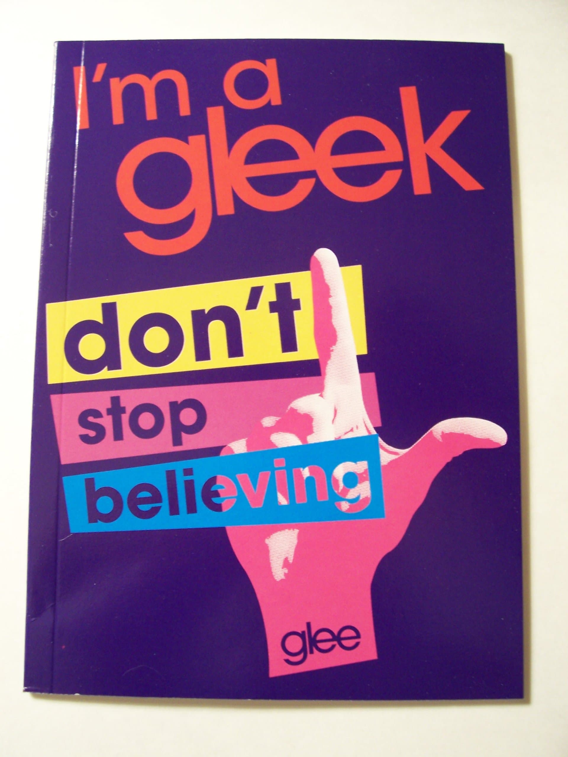 Glee Mini Notebook ~ I'm a Gleek!