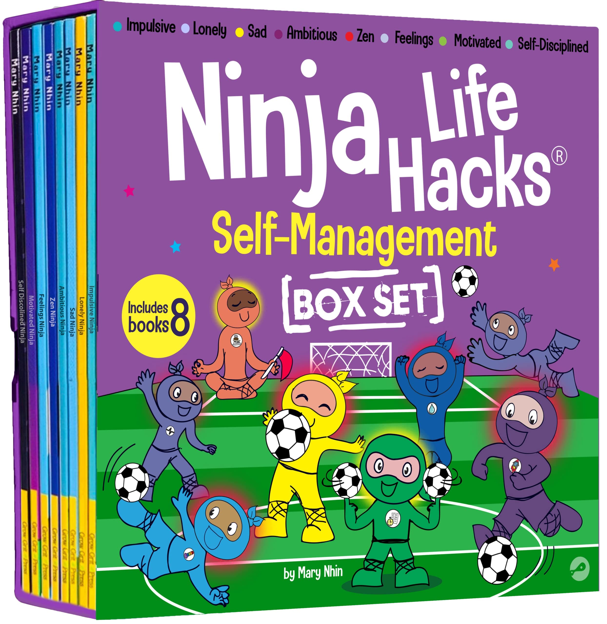 Ninja Life Hacks Self Management 8 Book Box Set (Books 33-40: Impulsive, Lone...