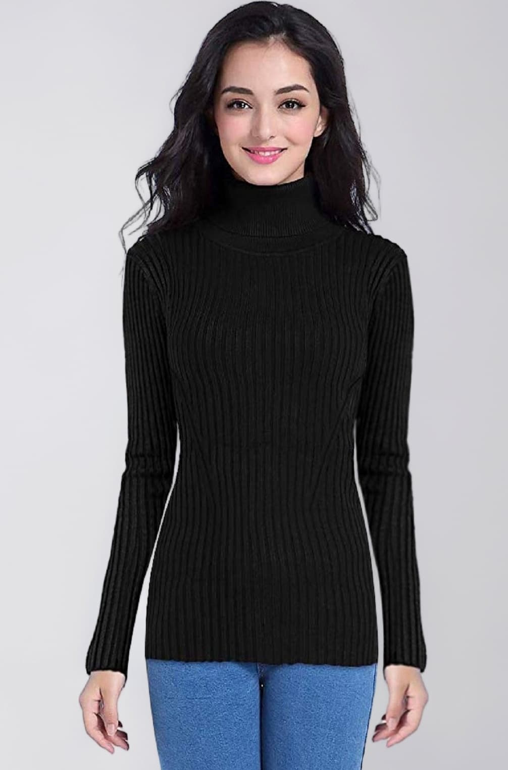 Women's Cotton Turtle Neck Sweater