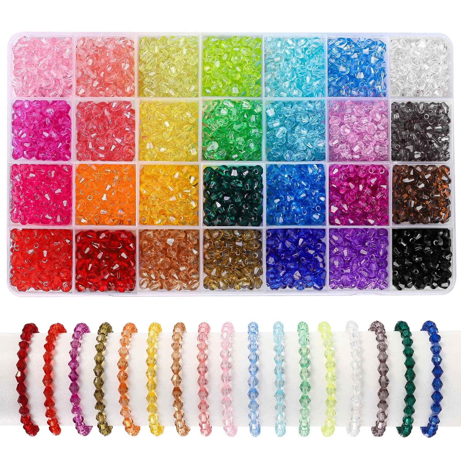 JOISHOP 2800PCS Crystal Beads