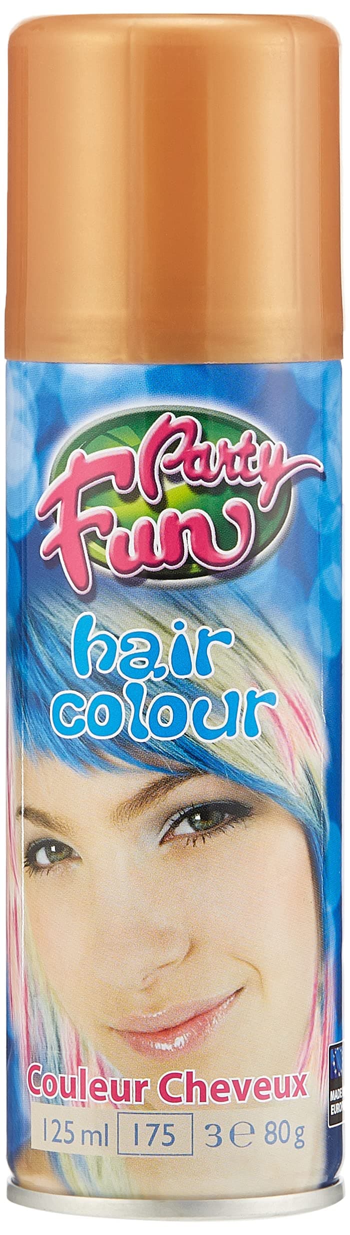 Unique Party Fun Colour Spray 125 ml, Gold