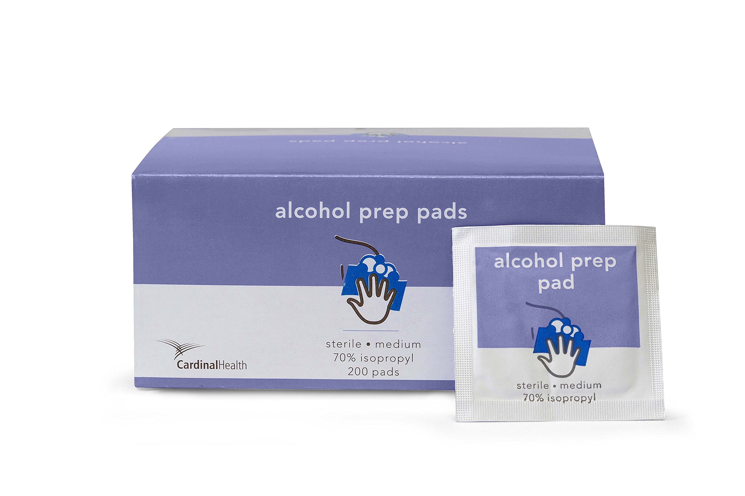 55Mwapmbx - Alcohol Prep Pad, 2-Ply Medium (200 Count)