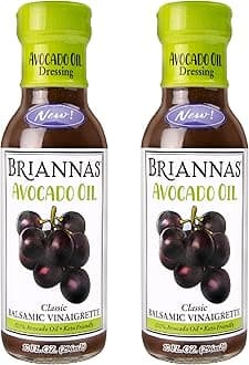 Avocado Oil Balsamic Vinaigrette Dressing - Nutrient Rich, Keto Friendly, Vegan Salad Dressing made with 100% Avocado Oil - 10 oz. Bottles - 2 Pack