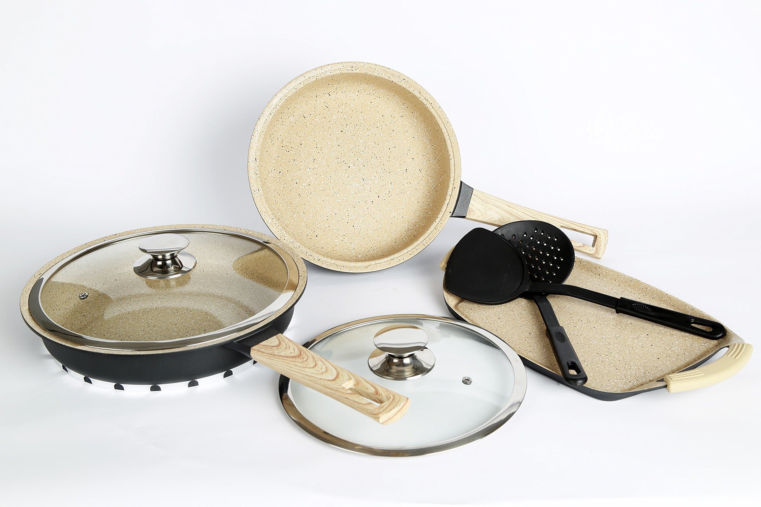 Set Pans Granite Natural Deluxe